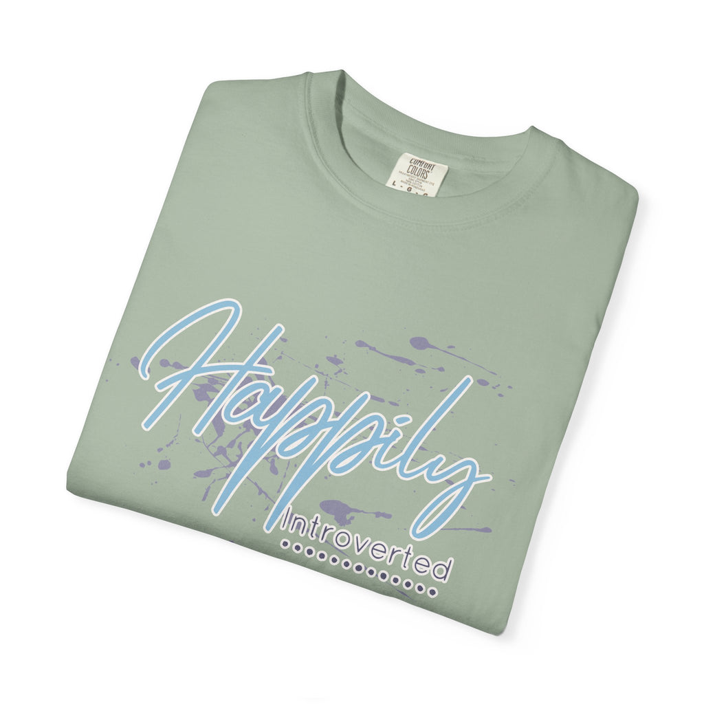 Introverted Aesthetic Textured T-Shirt — 'Anti-Social' Minimal Script Graphic