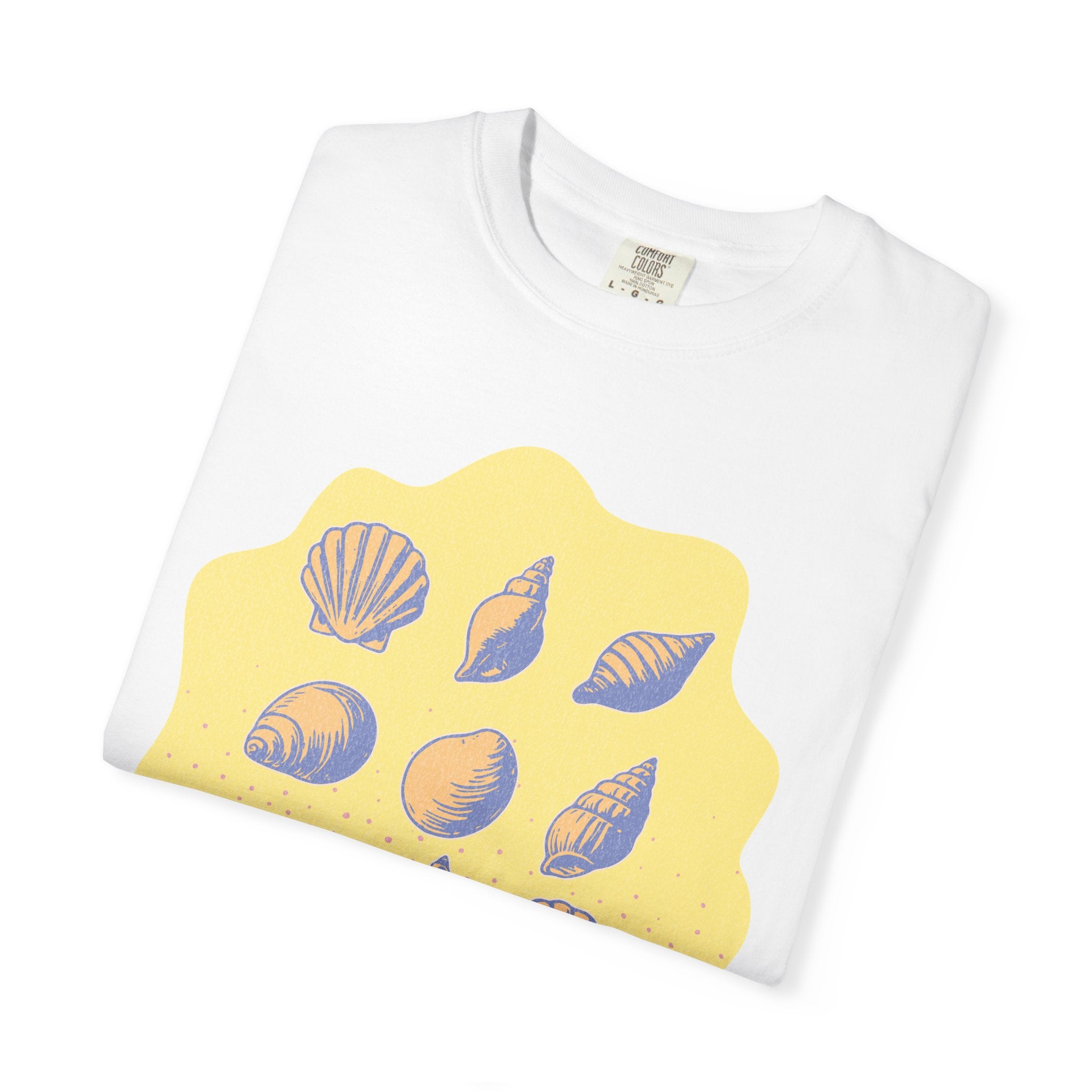 Vintage Seashells And Sunshine Textured T-Shirt