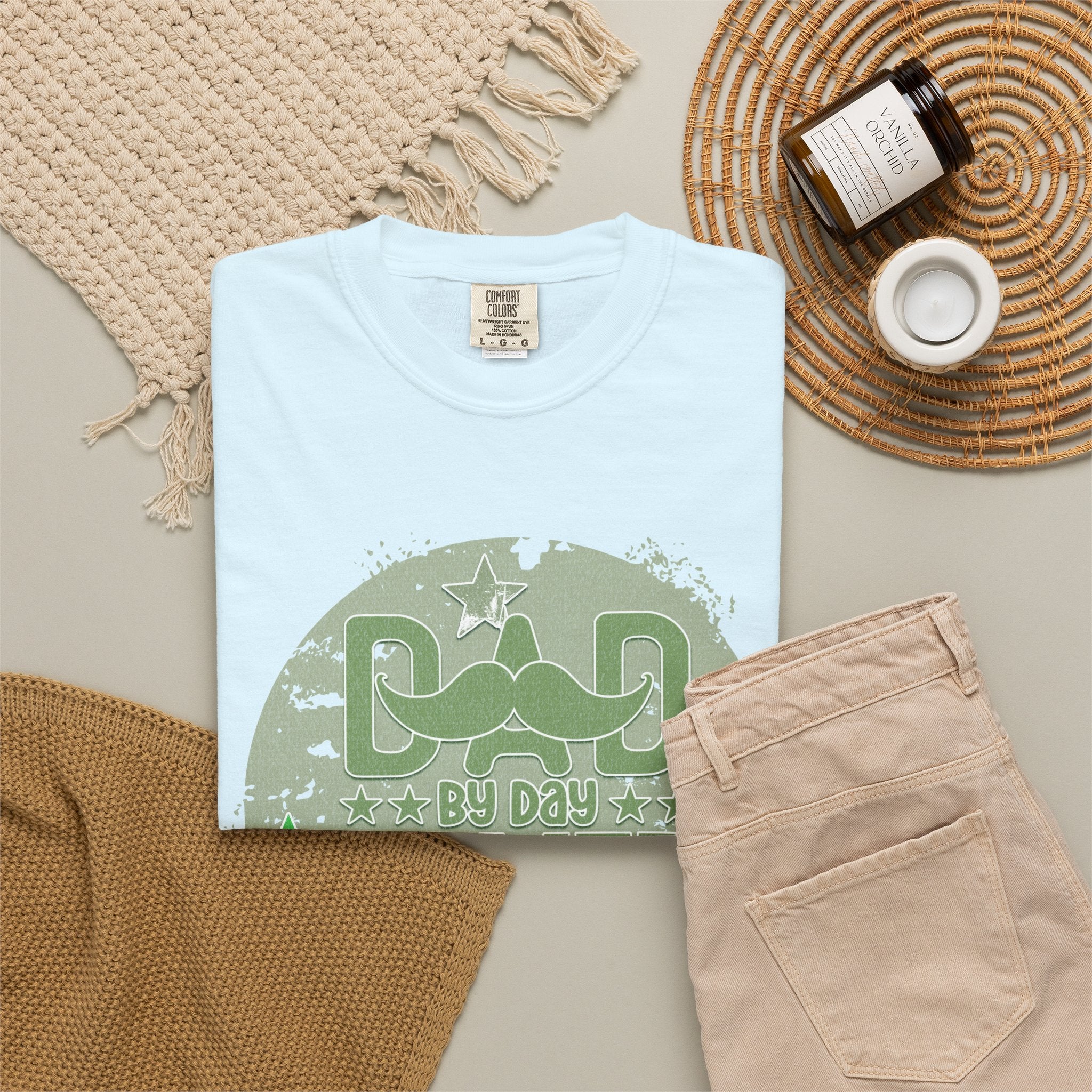 Dad By Day Gamer By Night Textured T-Shirt