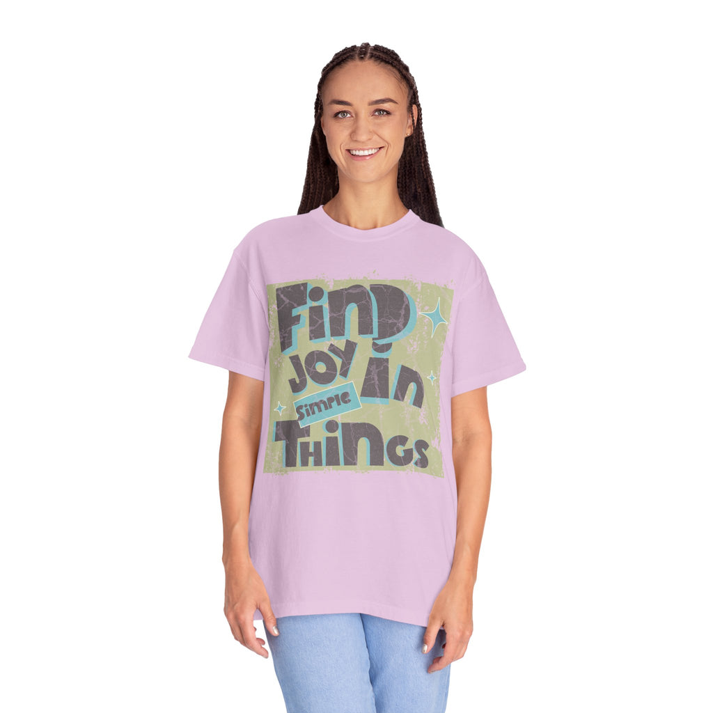 Find Joy In Simple Things Textured T-Shirt