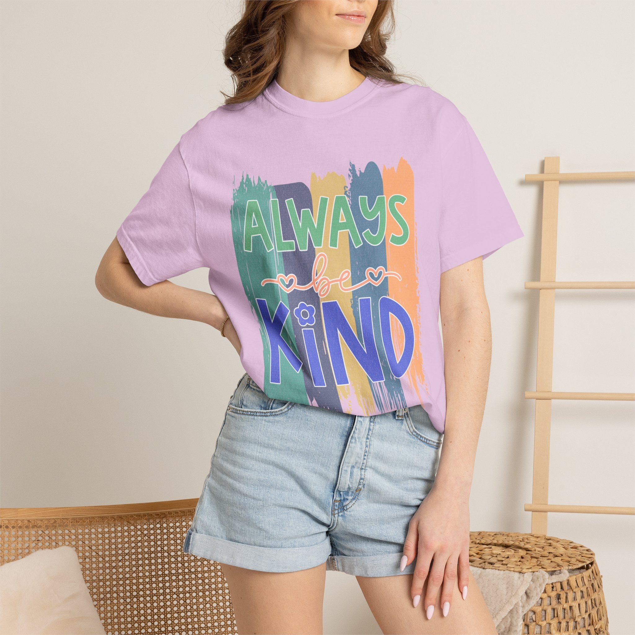 Textured Always Kind T-Shirt — Inspirational Positive Message Tee