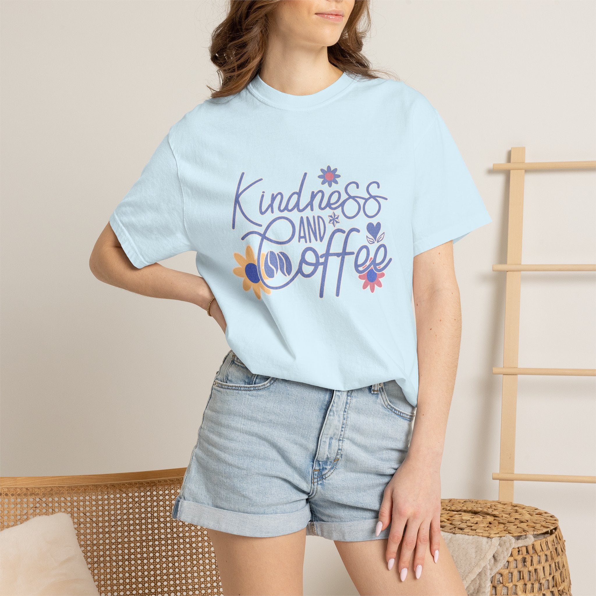 Textured Kindness and Coffee T-Shirt