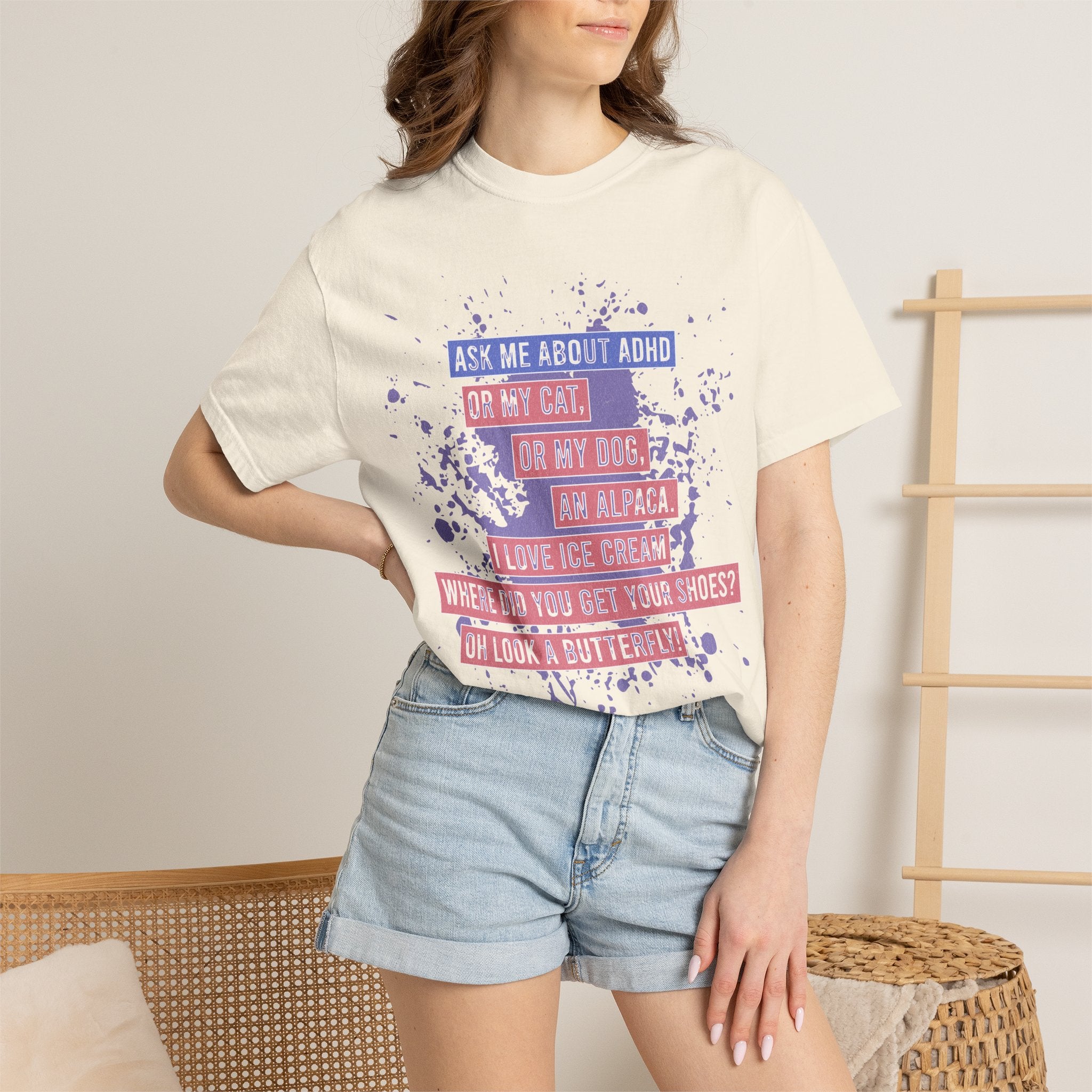 ADHD Funny Quote T-Shirt — 'Ask Me About ADHD' Graphic Tee