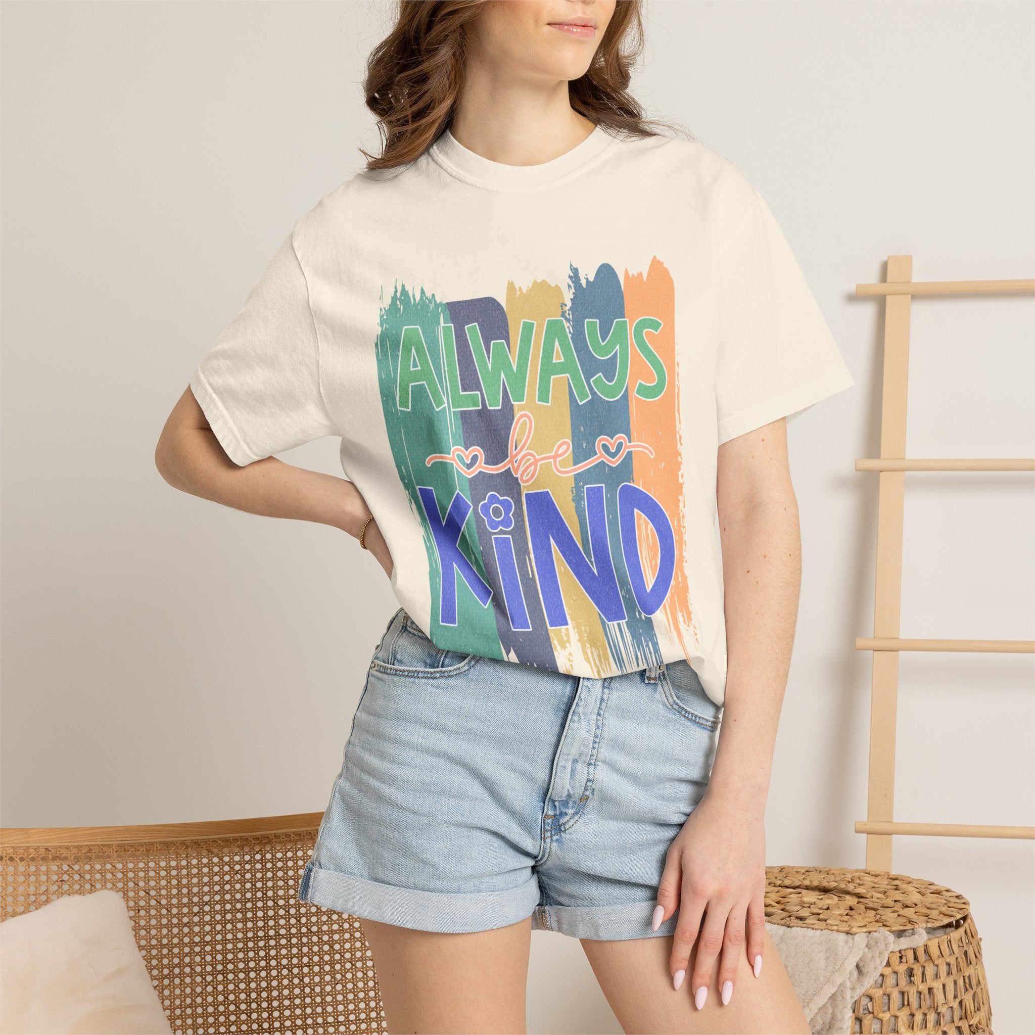 Textured Always Kind T-Shirt — Inspirational Positive Message Tee