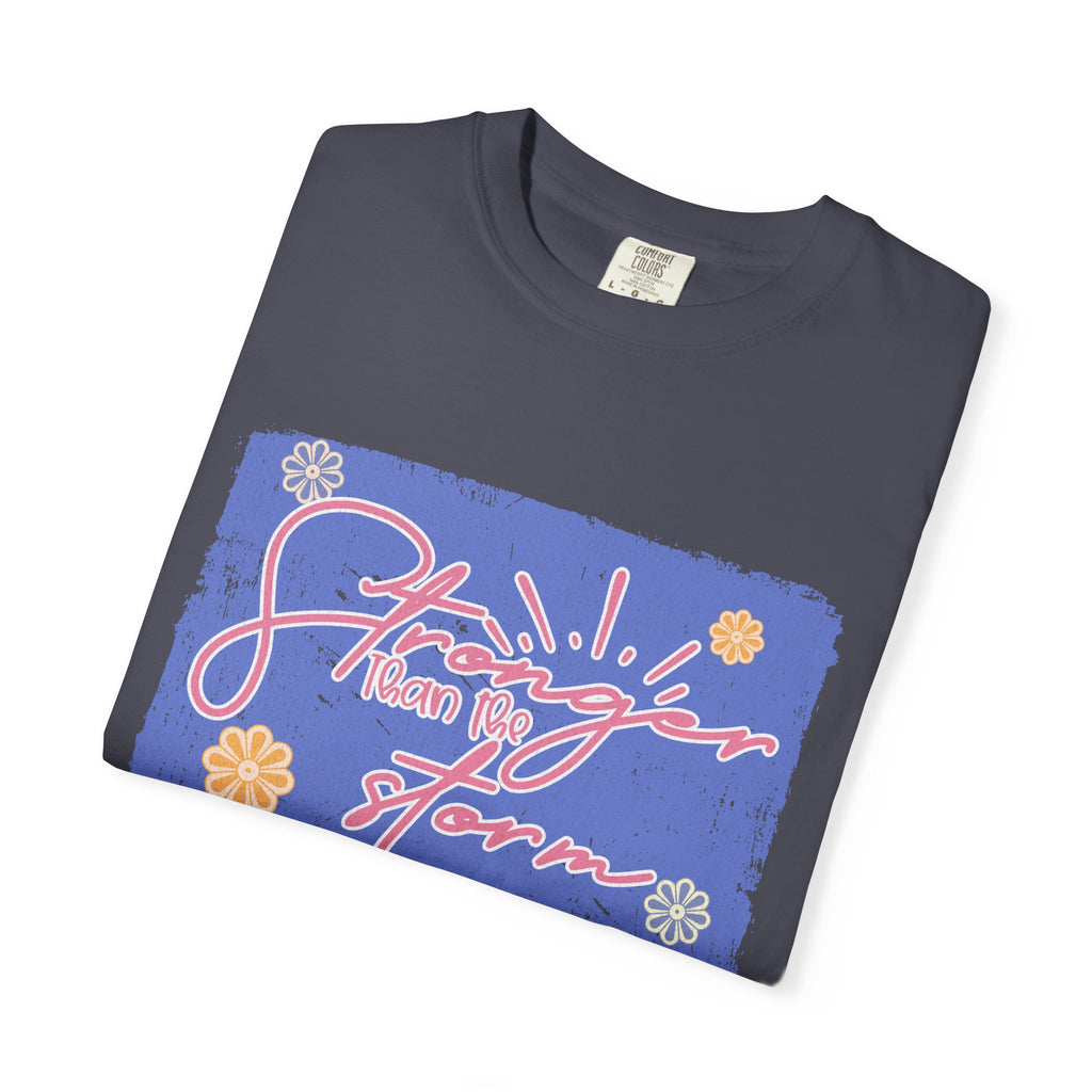 Stranger Than Fiction T-shirt | Textured Retro Script Floral Graphic