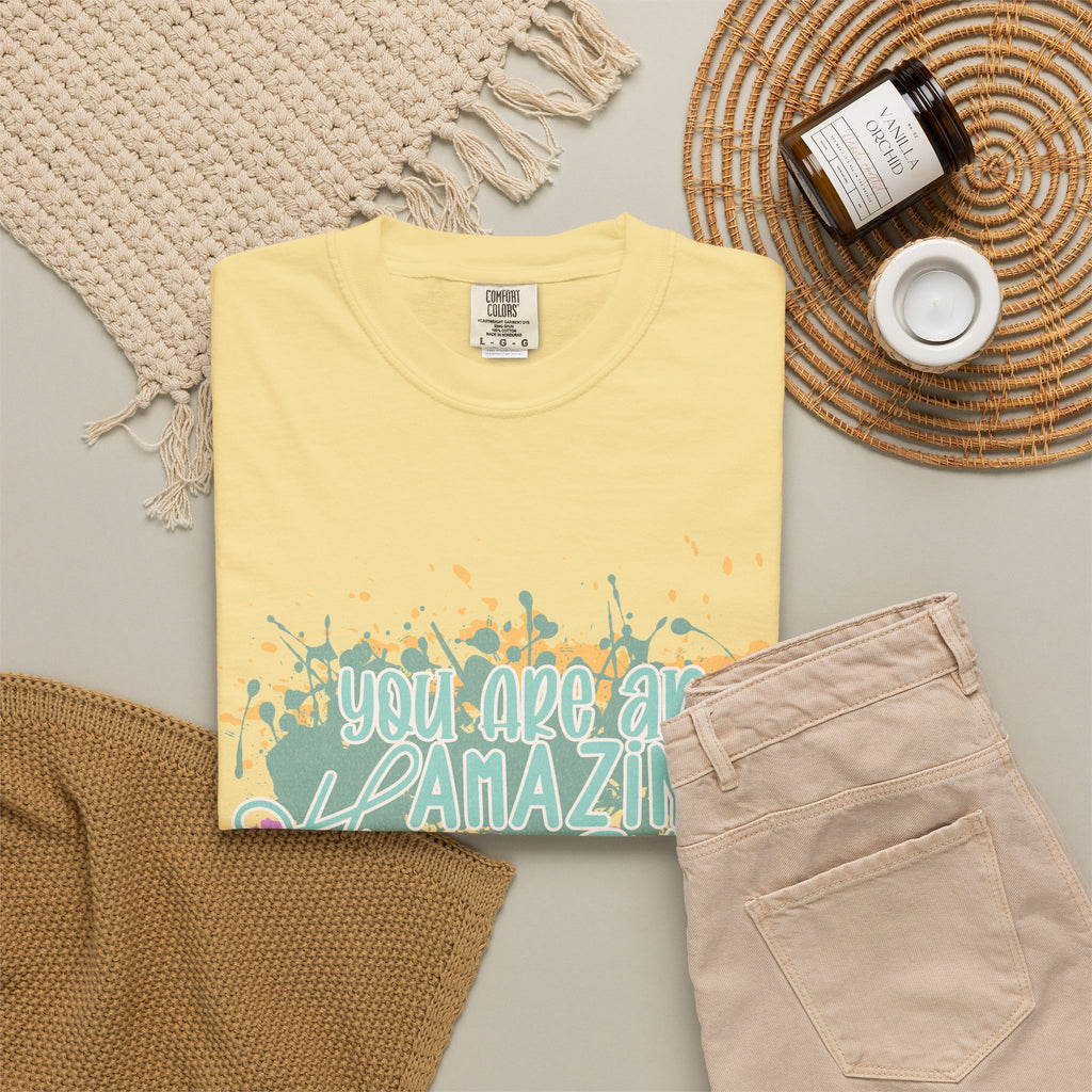 You Are An Amazing Human T-Shirt —Textured Positive Splash Graphic Tee