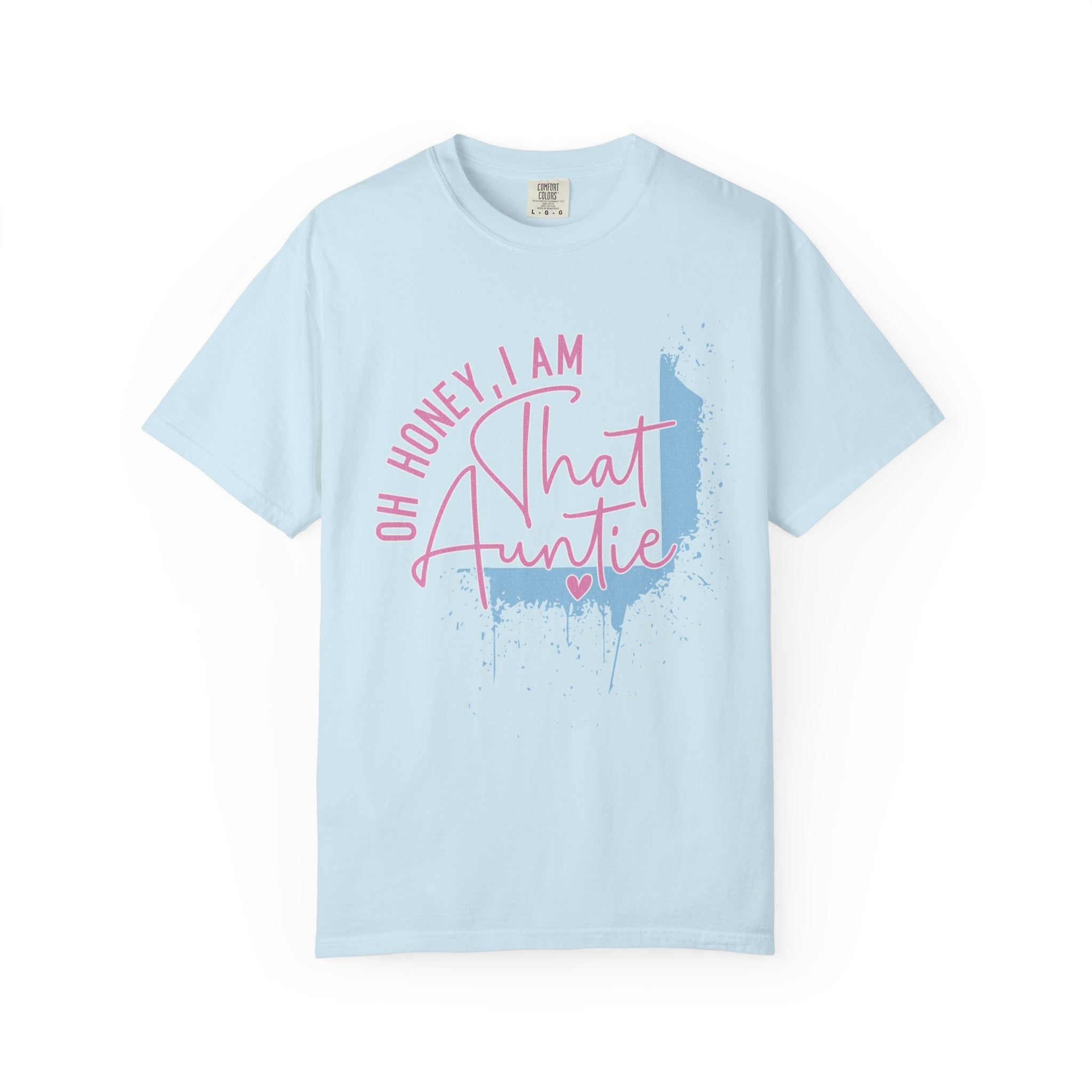 That Auntie Textured T-Shirt - "Oh Honey, I Am That Auntie" Graphic Tee