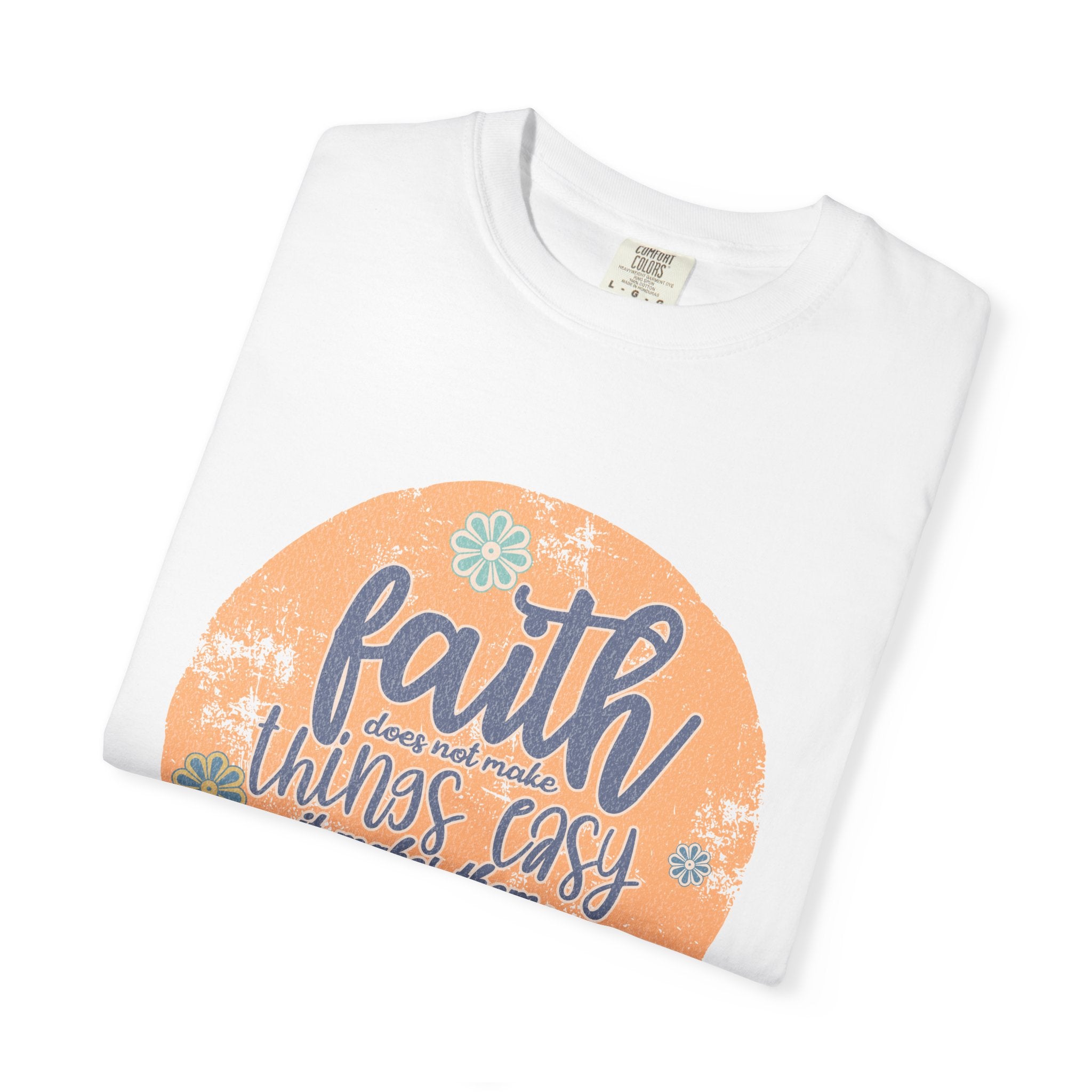 Faith Makes Things Possible T-shirt | Textured Inspirational Typography
