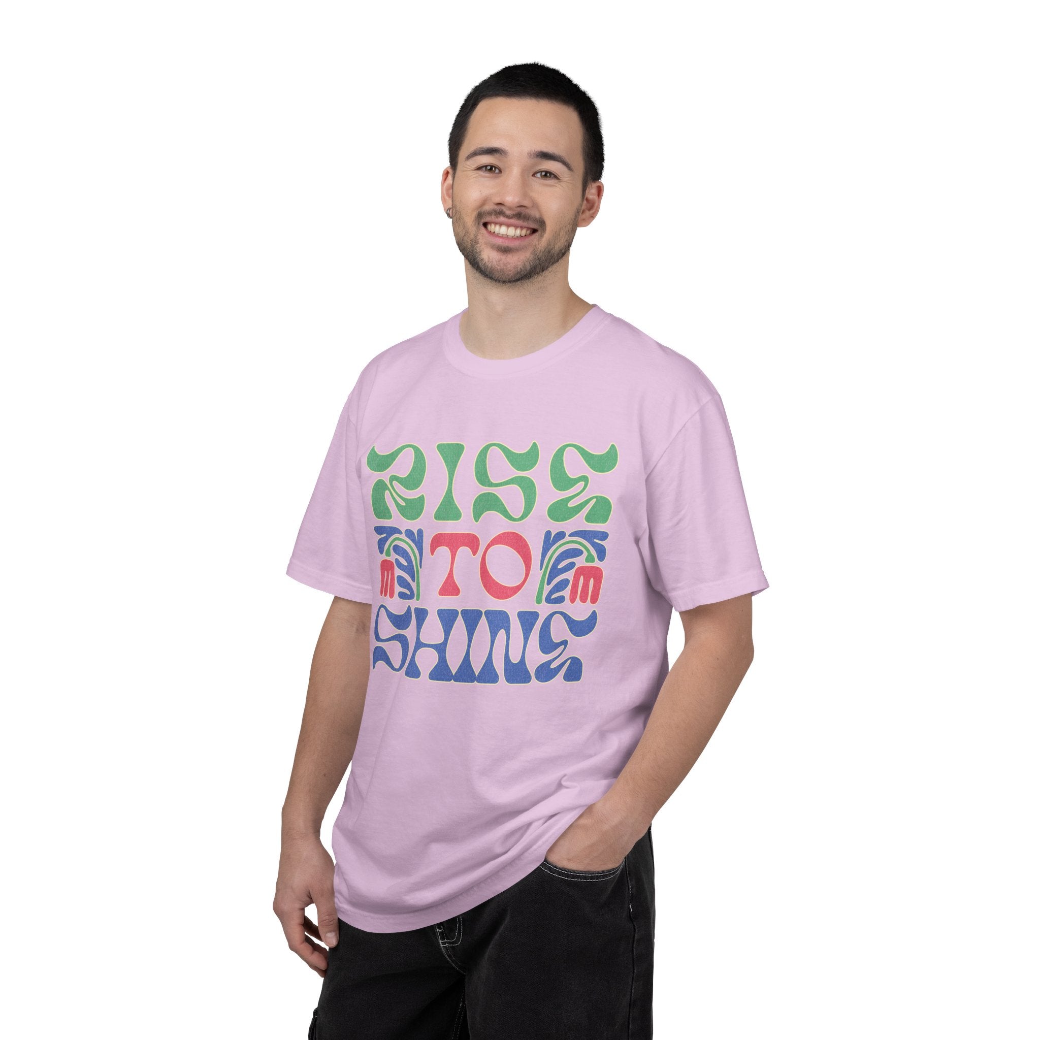 Rise to Shine T-shirt | Retro Psychedelic Lettering