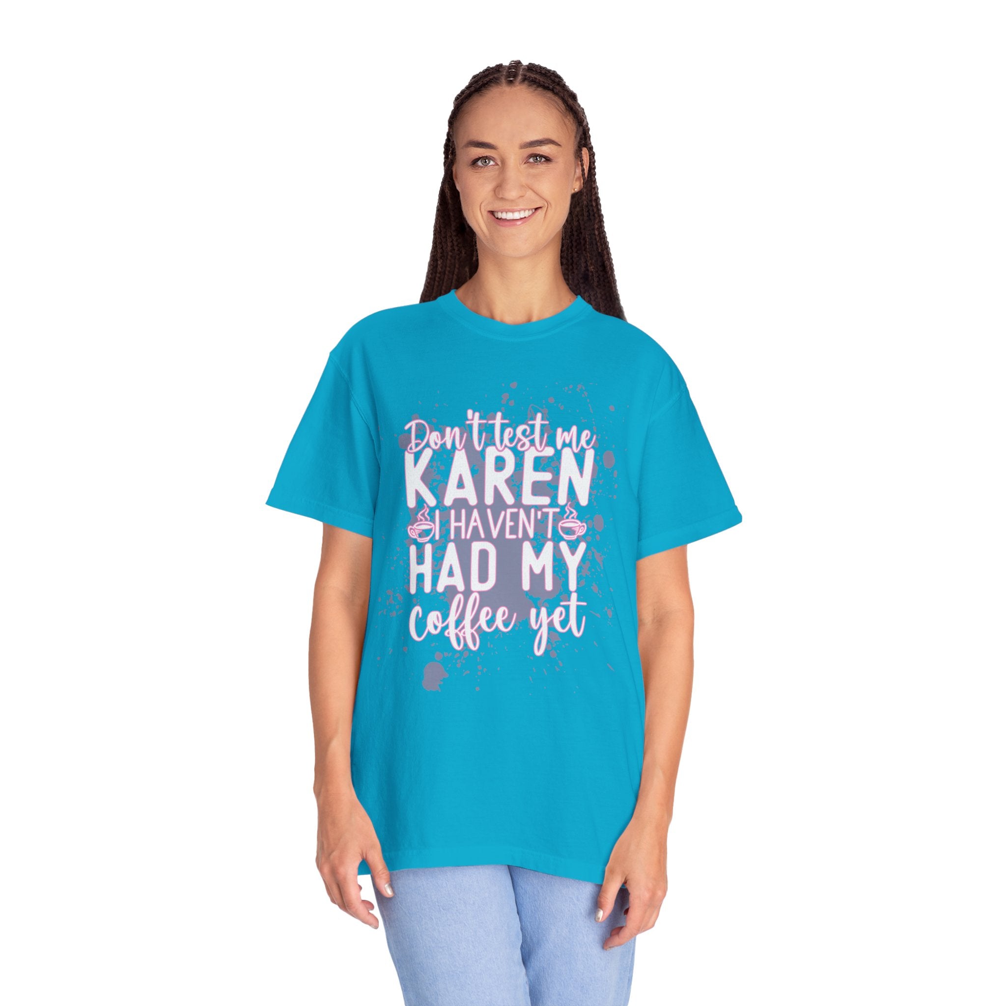 Textured Retro Karen Coffee Graphic Tee