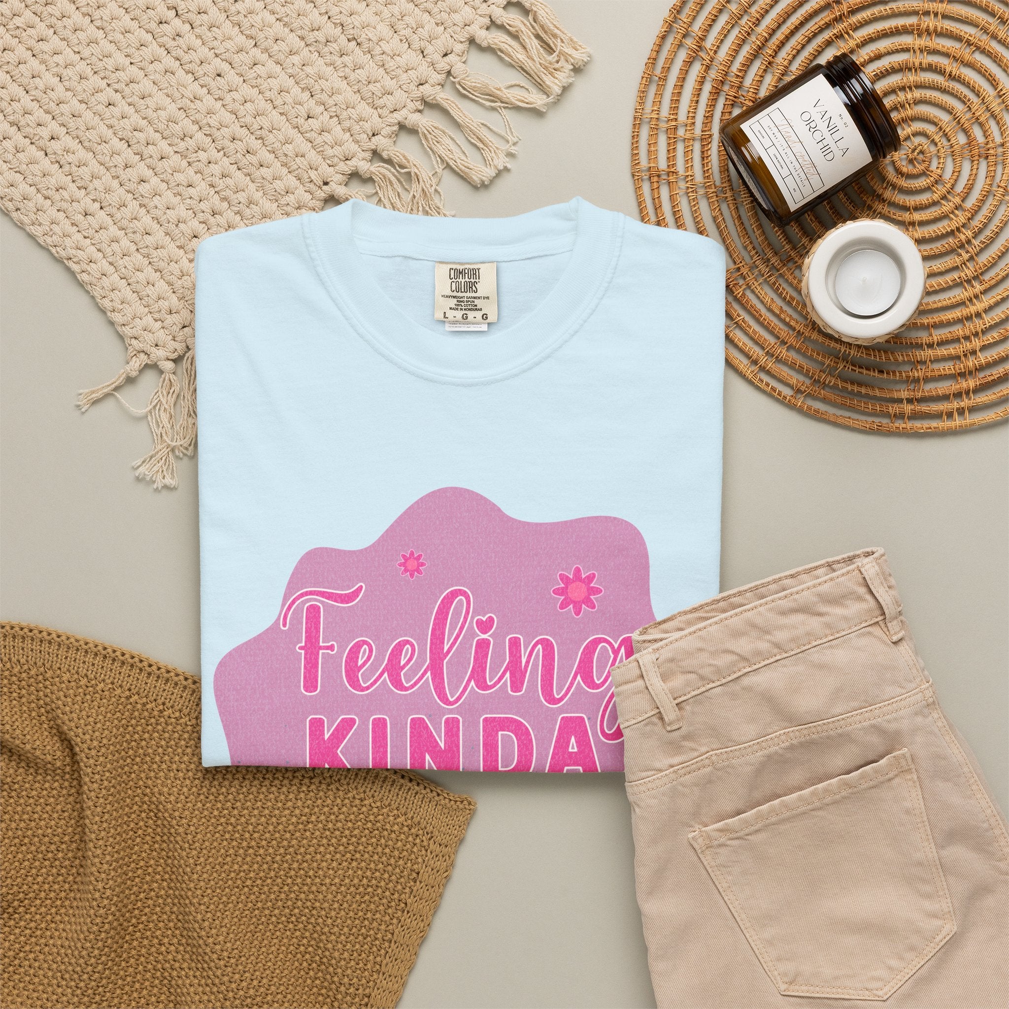 Feeling Kinda IDGAF Textured Retro Tee