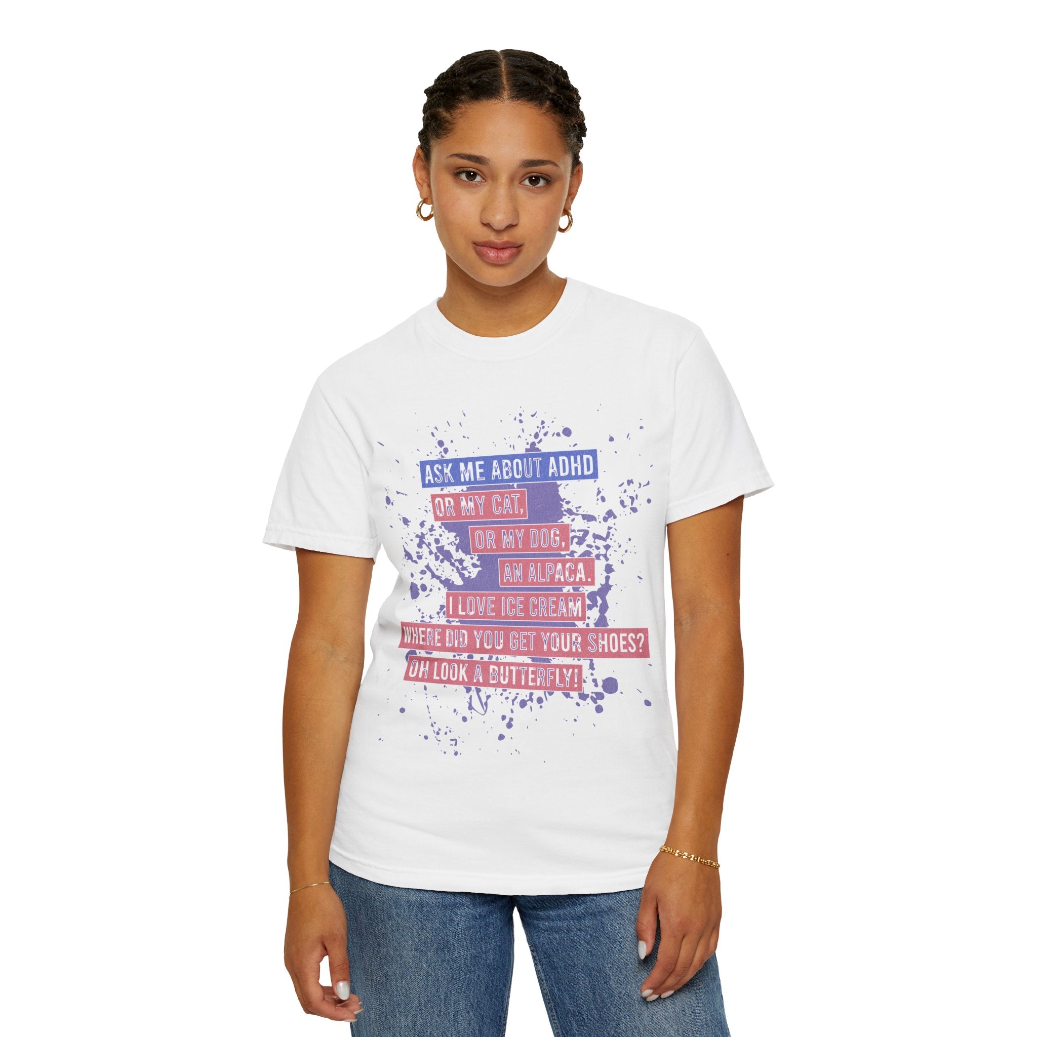 ADHD Funny Quote T-Shirt — 'Ask Me About ADHD' Graphic Tee