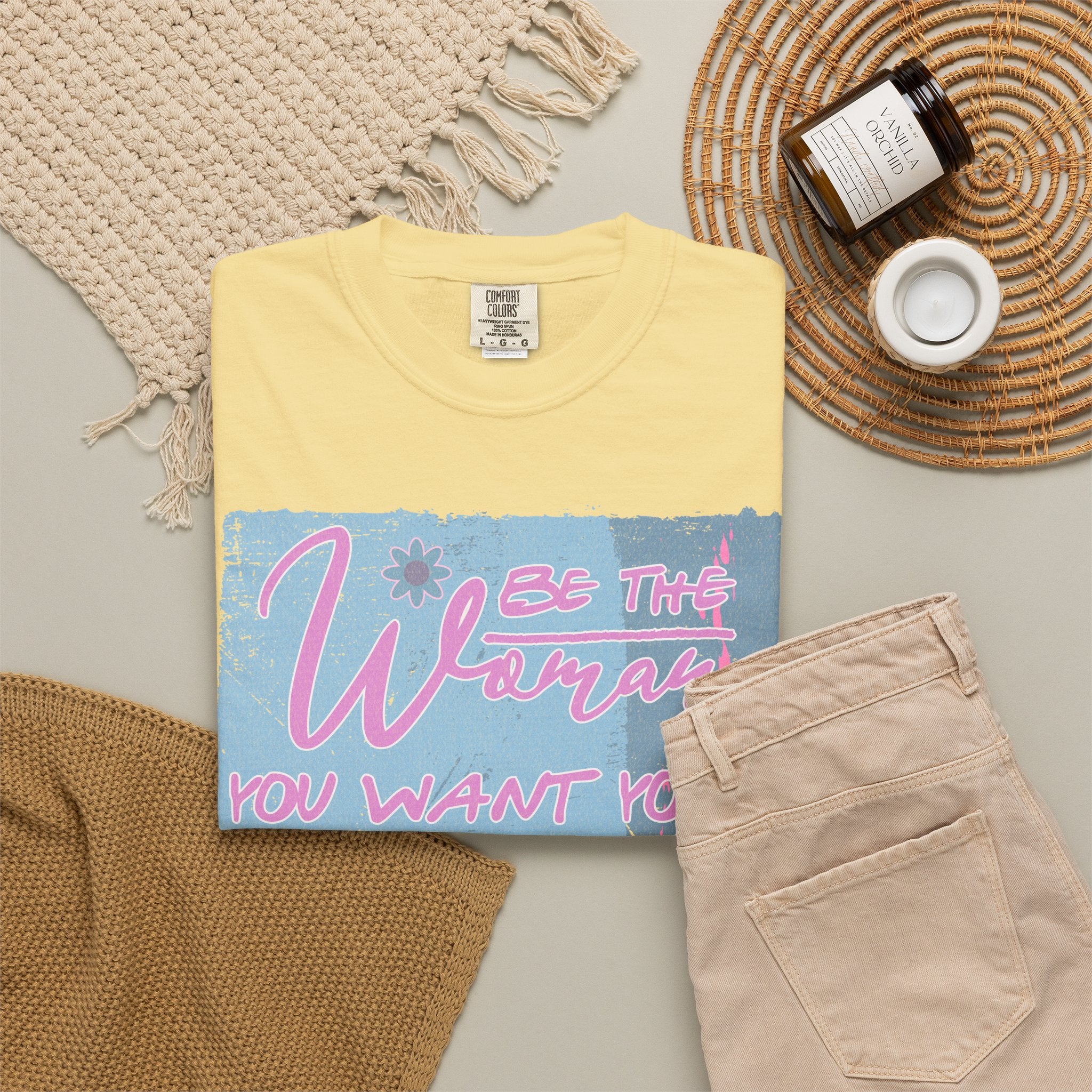 Daughter Pride Textured T-Shirt — "Be the Way You Want Your Daughter to Be" Inspirational Graphic Tee