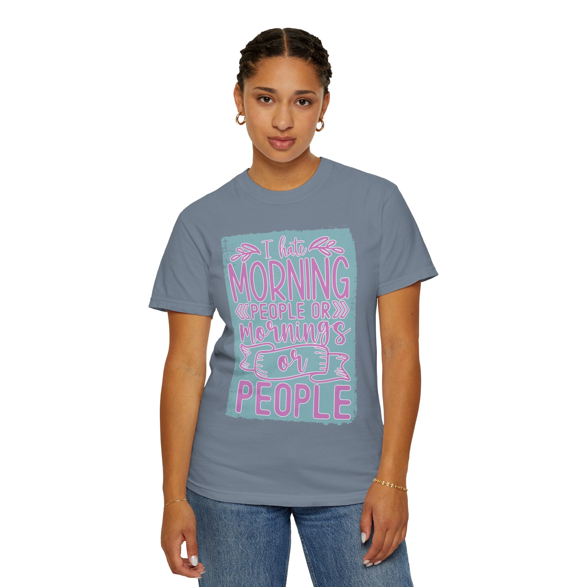 Textured Morning People Or Mornings For People T-Shirt