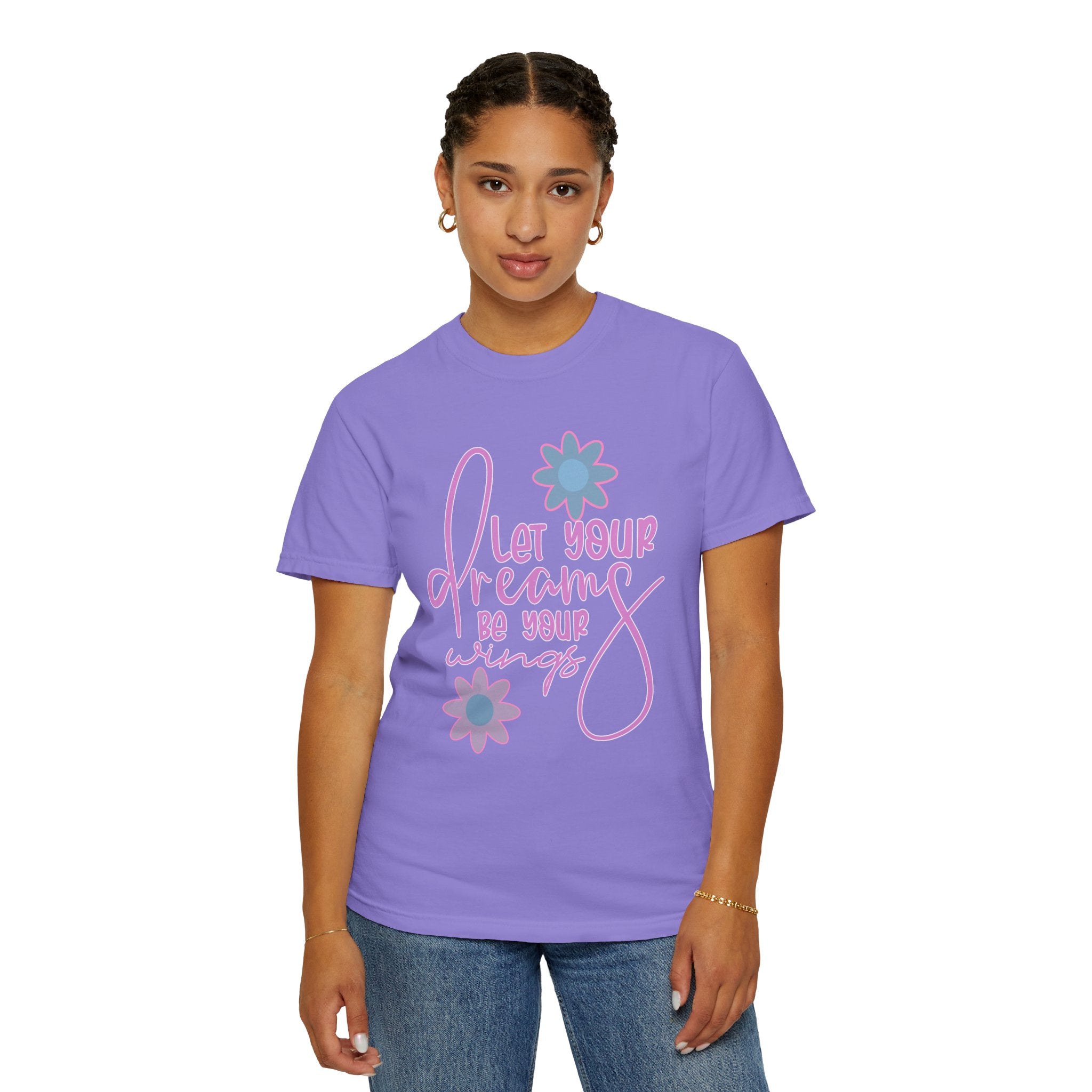 Textured Let Your Dreams Be Your Wings T-Shirt