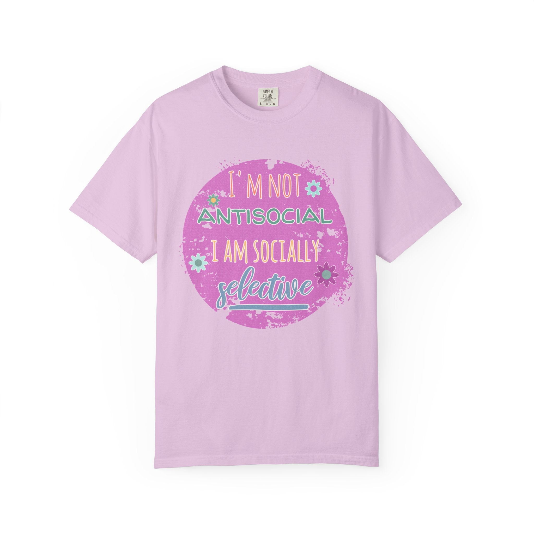 Textured I'm Not Antisocial I Am Socially Selective T-Shirt