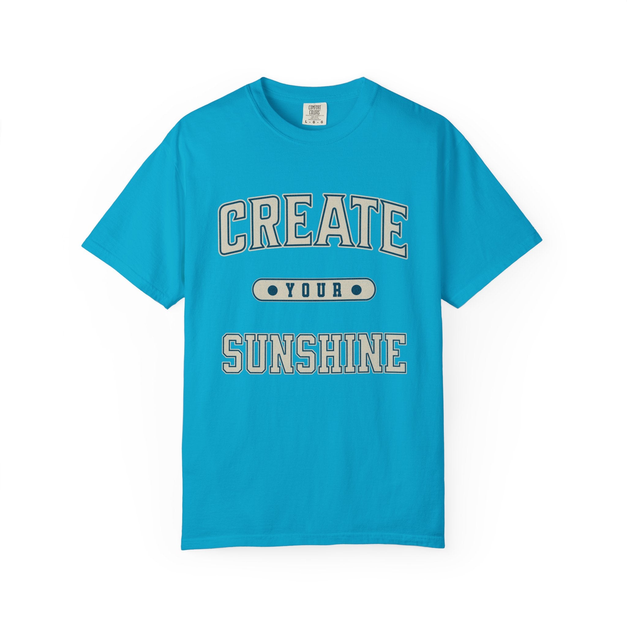 Textured Collegiate Create Your Sunshine Tee Unisex Garment-Dyed T-shirt