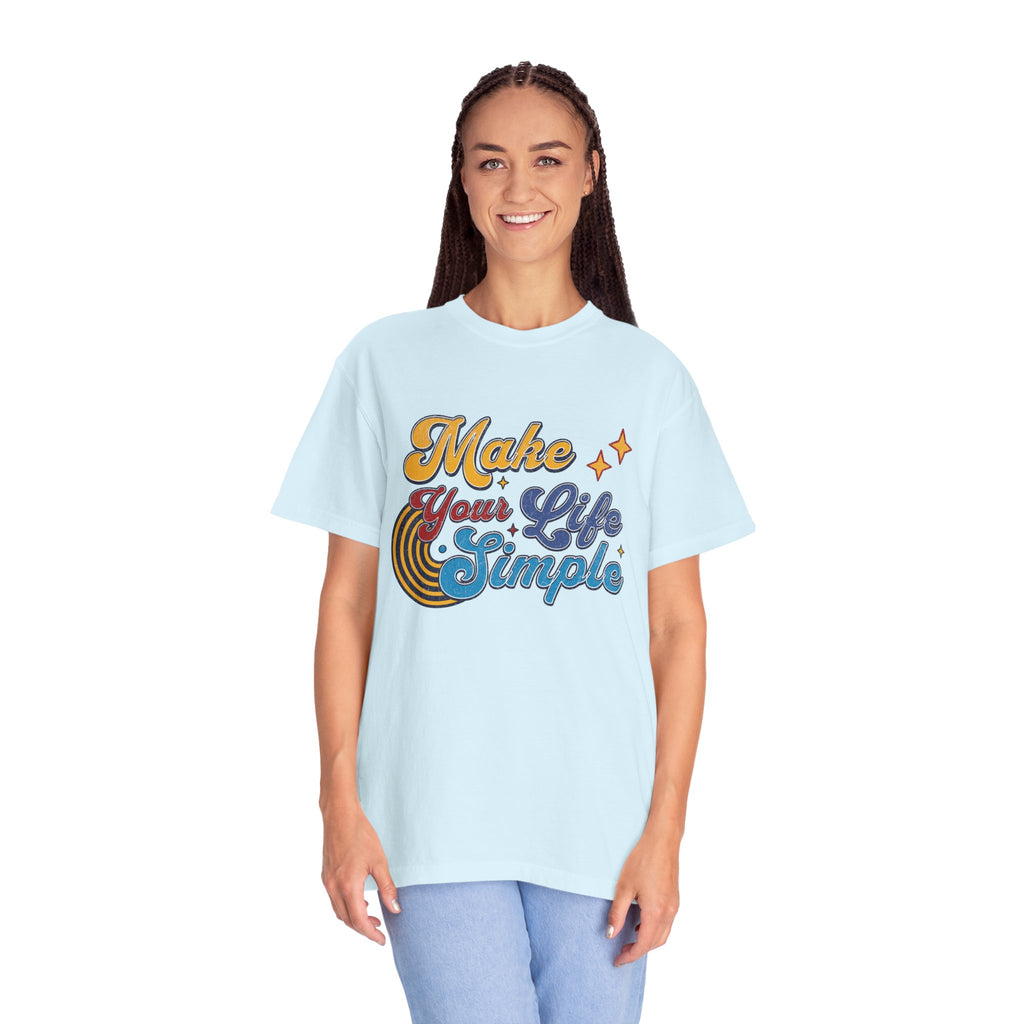 Textured Make Your Life Simple Retro T-Shirt
