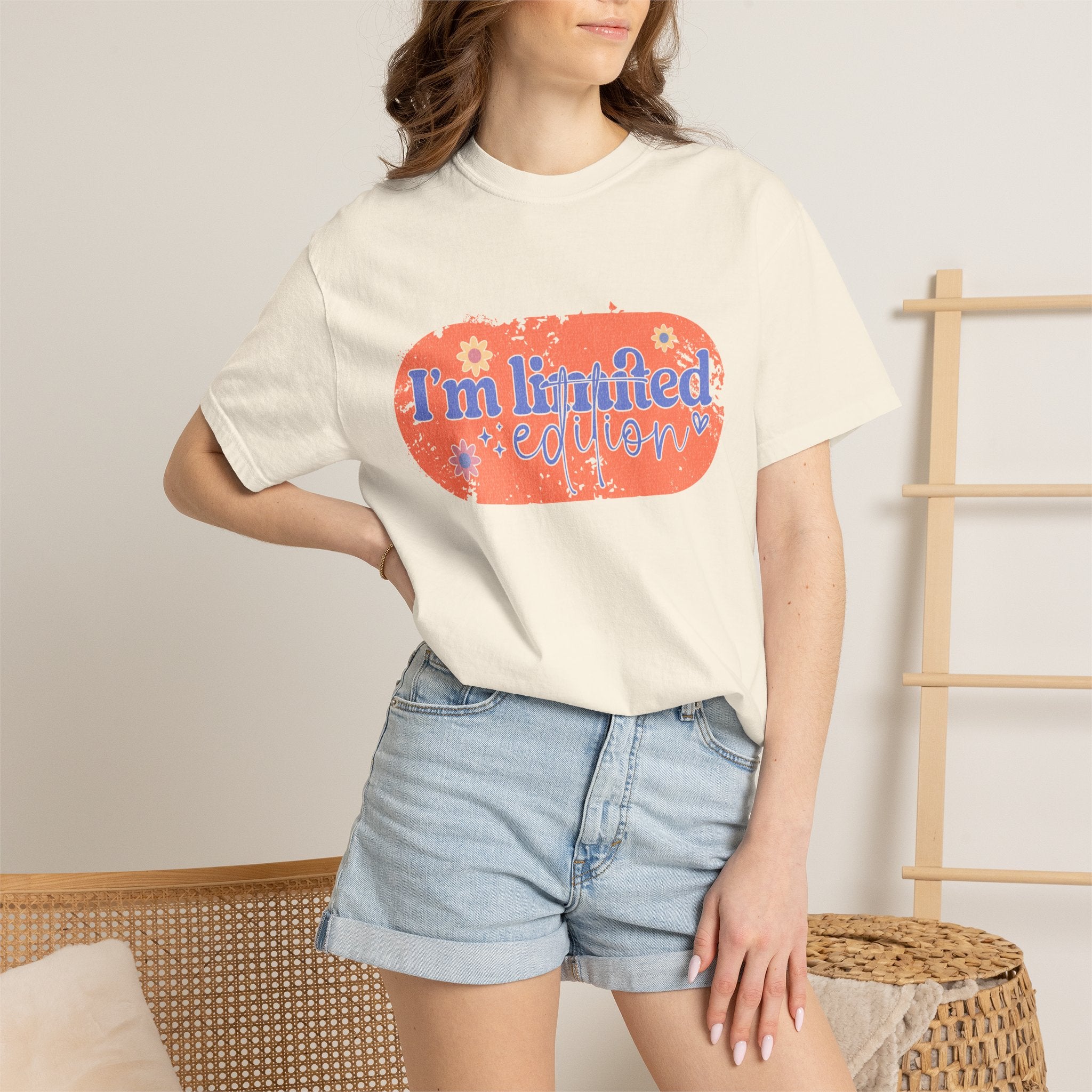 Textured I'm Limited Edition T-Shirt — Retro Floral Graphic Tee