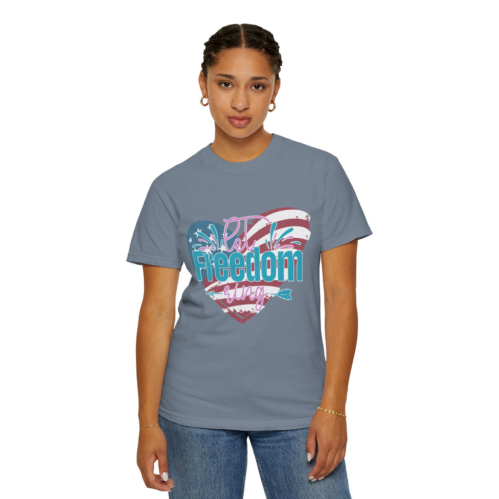 Let Freedom Ring Patriotic  Textured Shirt