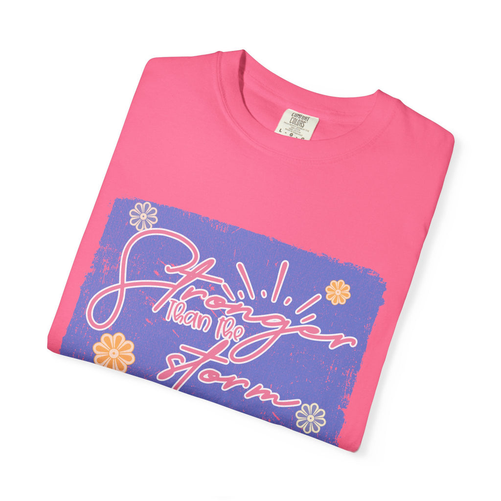 Stranger Than Fiction T-shirt | Textured Retro Script Floral Graphic