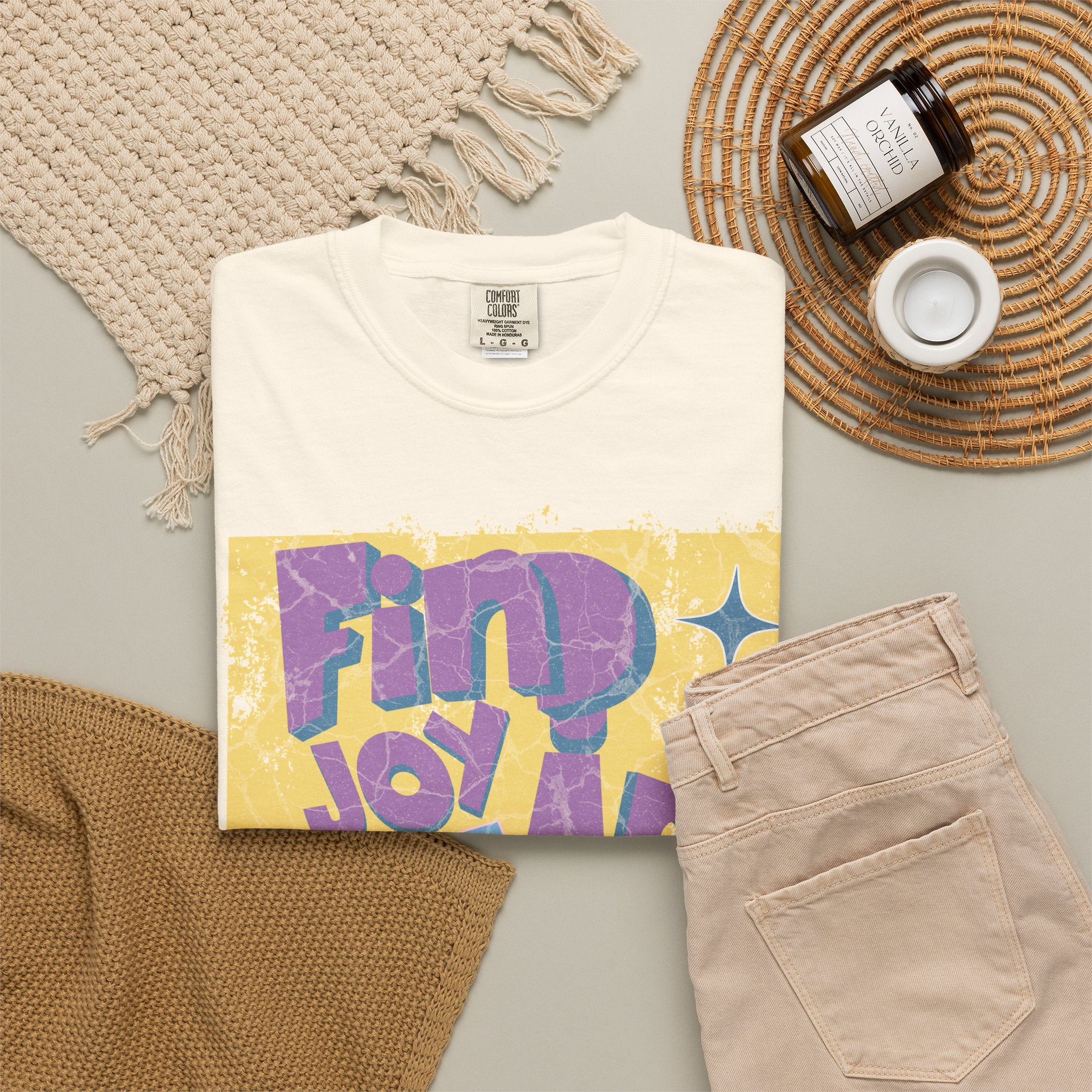 Find Joy In Small Things Textured T-Shirt