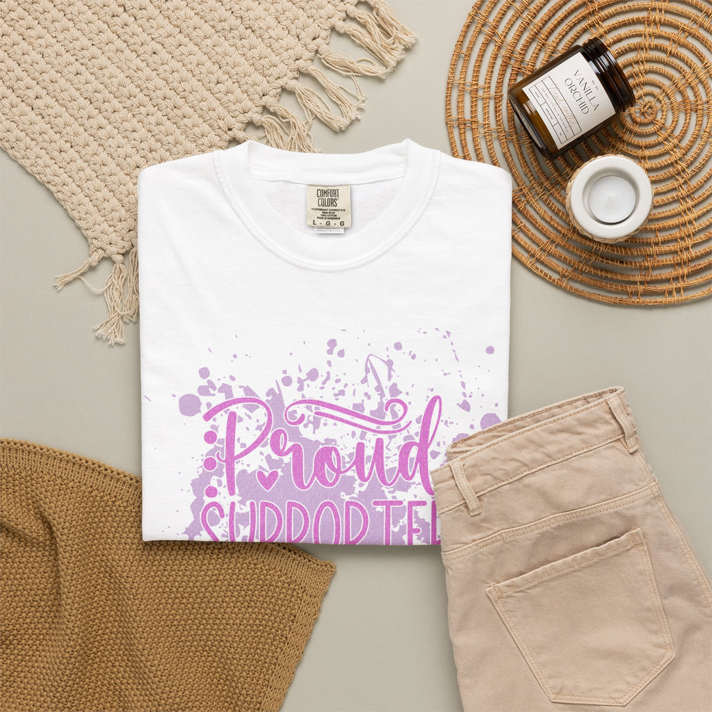 Textured Proud Supporter of Messy Hair and Sweatpants T-Shirt