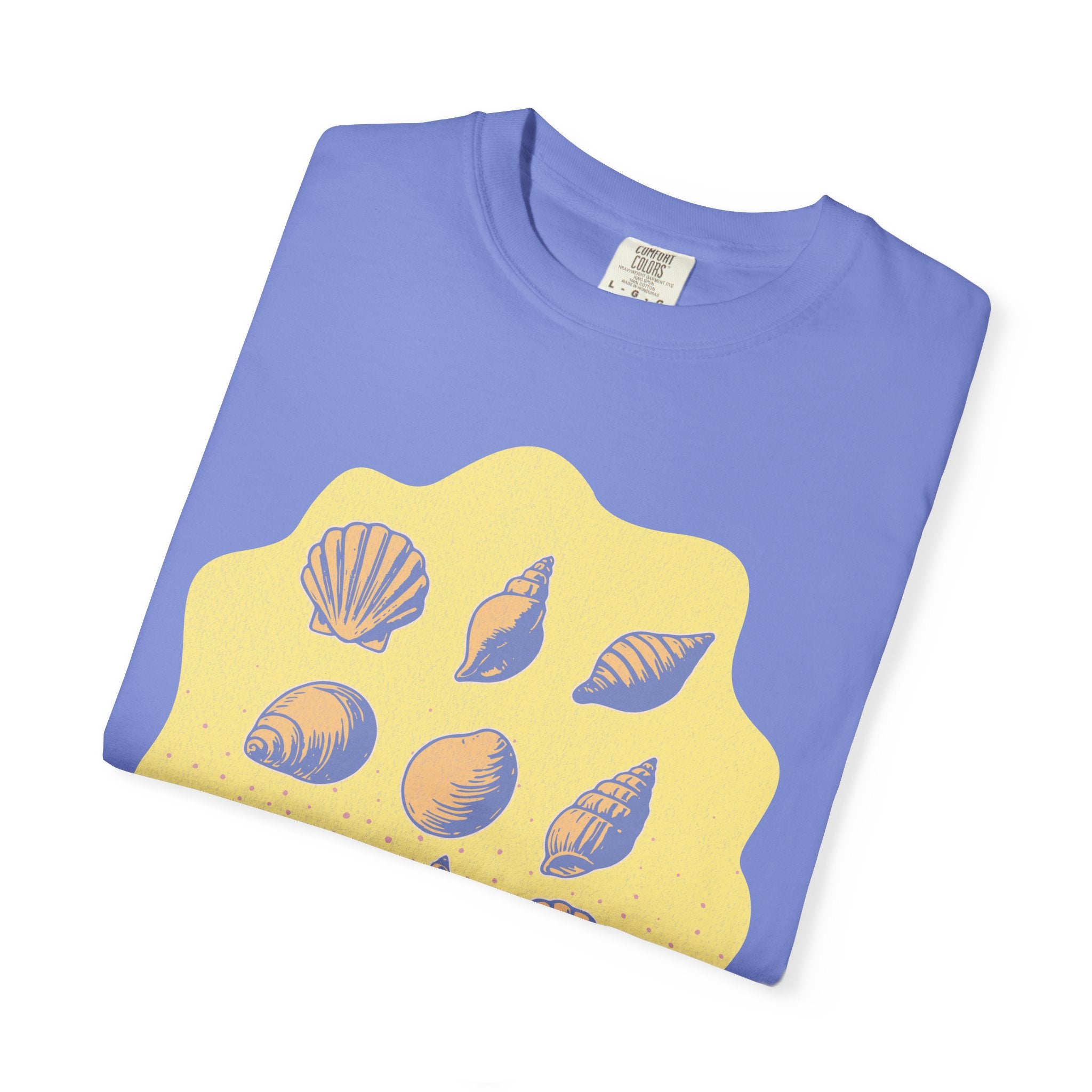 Vintage Seashells And Sunshine Textured T-Shirt