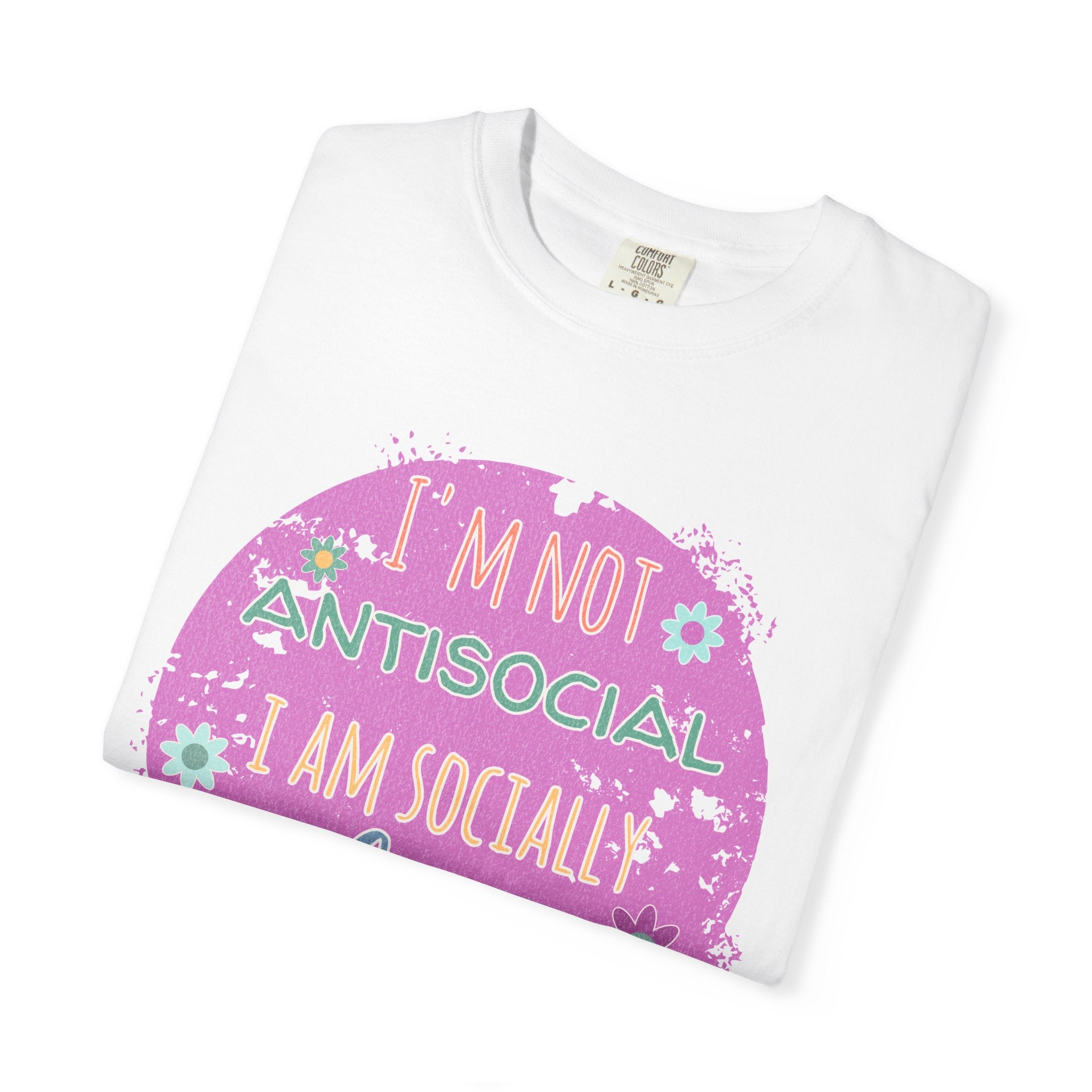 Textured I'm Not Antisocial I Am Socially Selective T-Shirt