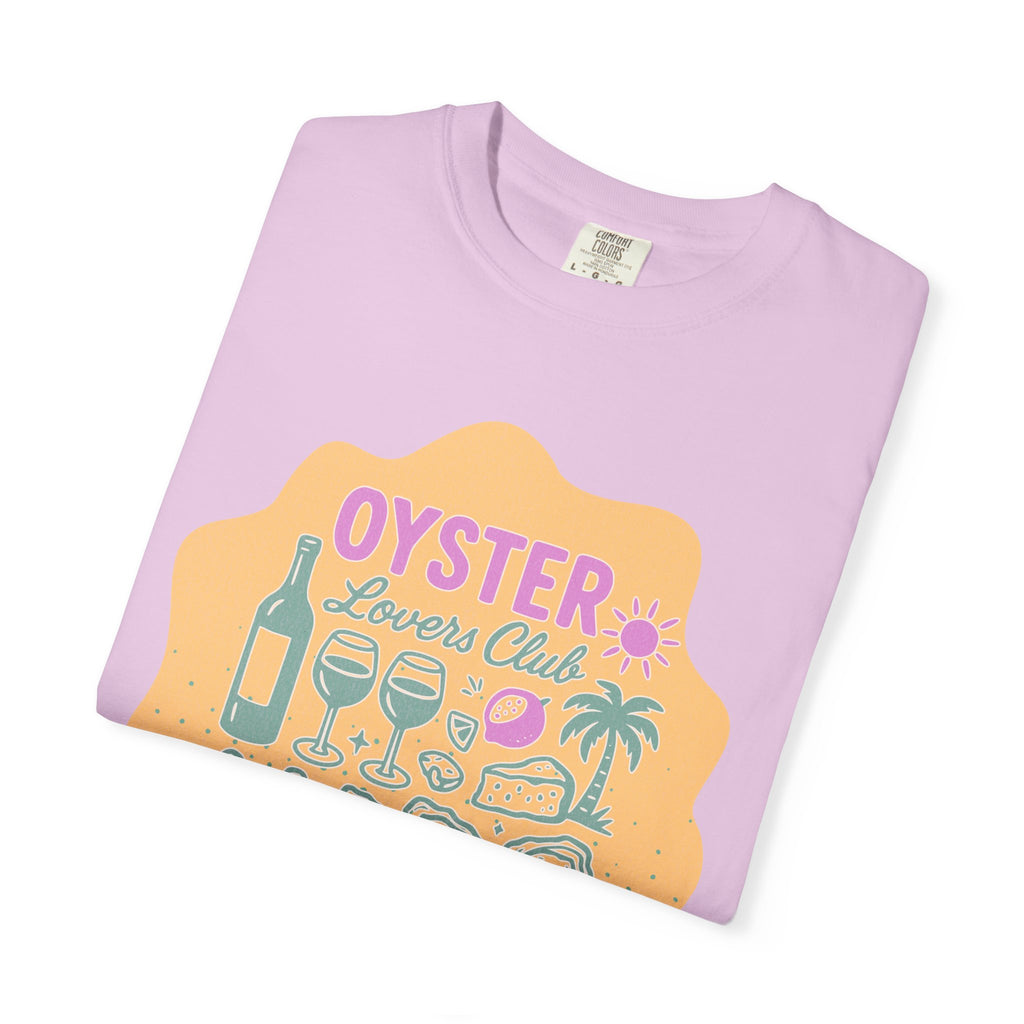 Textured Oyster Lovers Club T-Shirt — Coastal Seafood Graphic Tee