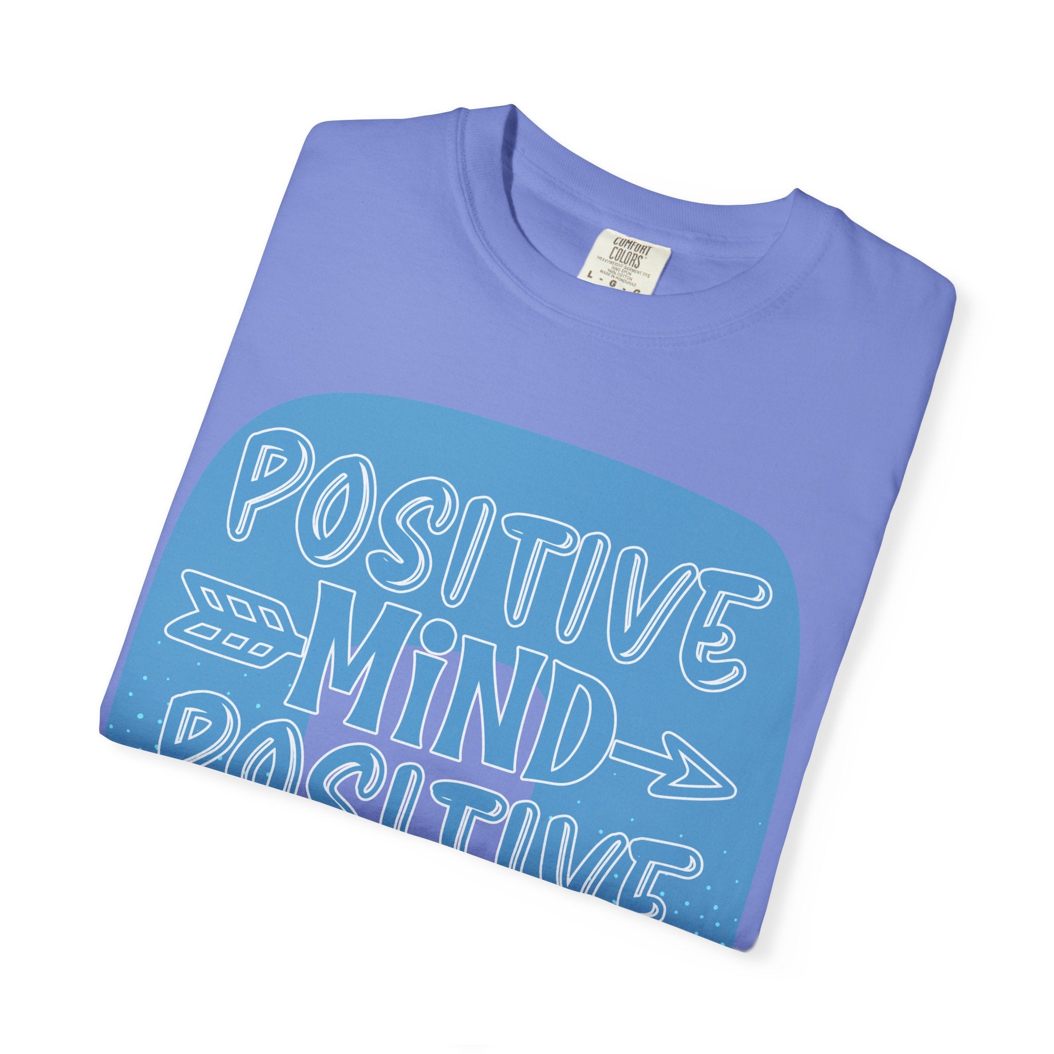 Positive Mind Positive Vibes Textured T-Shirt