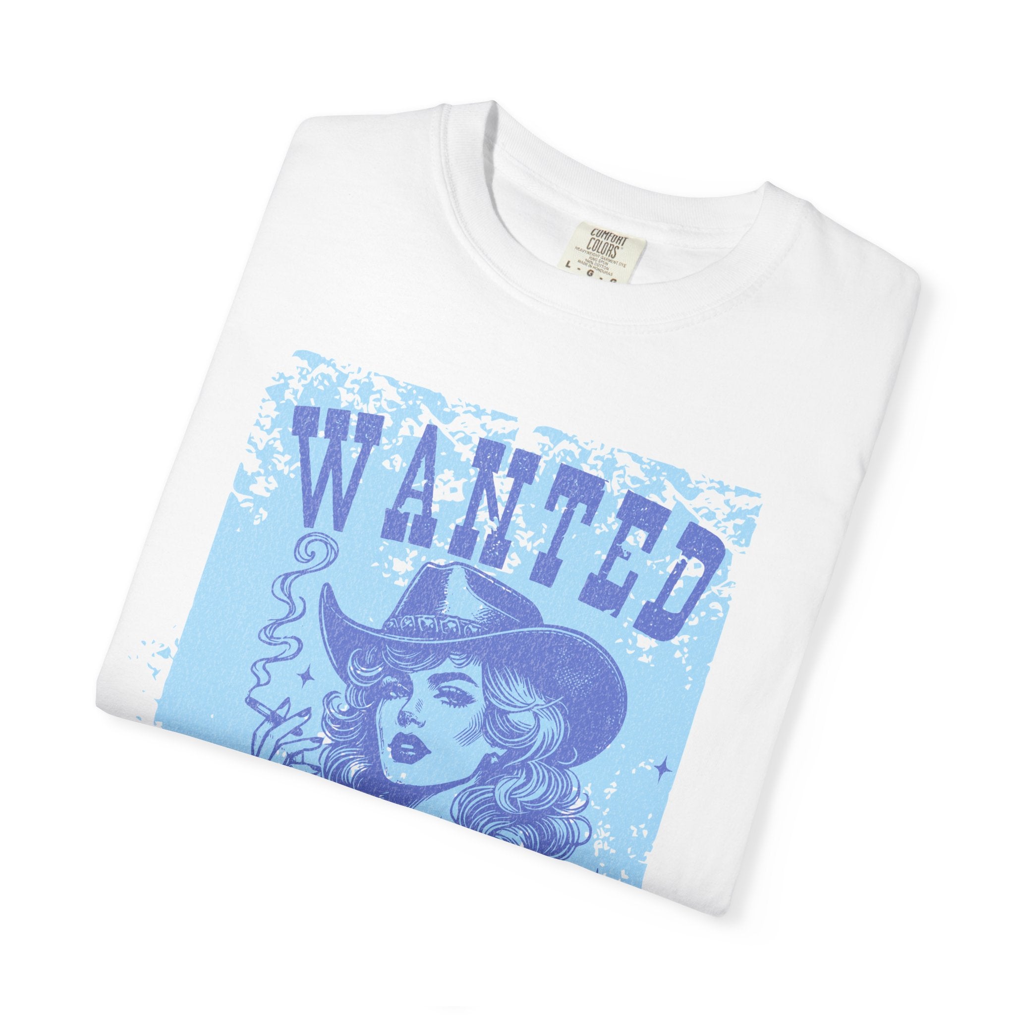 Textured Wanted and Wild Cowboy Girl T-Shirt