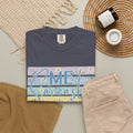 Textured Me? Sarcastic Never T-Shirt — Pastel Striped Funny Tee