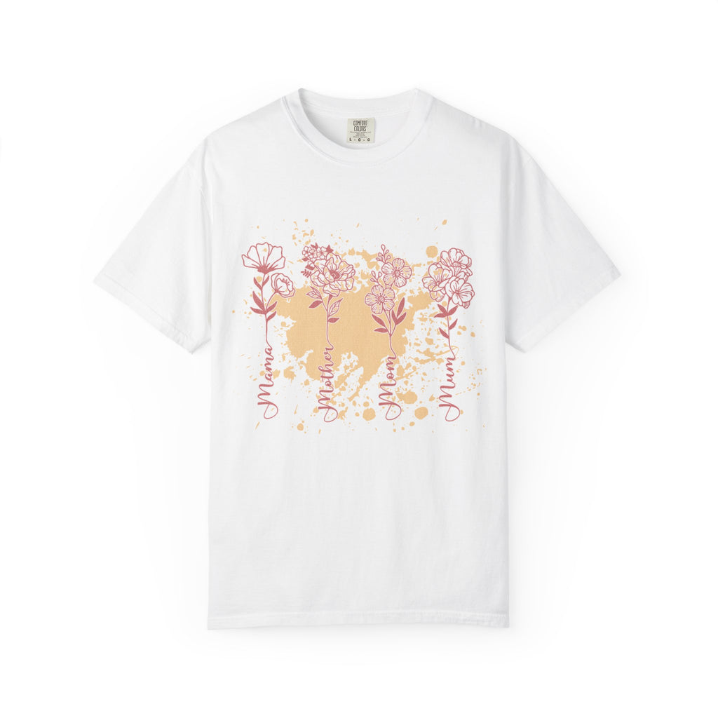 Floral Mama Textured Tee — Mothers Day Garden Blossom T-Shirt