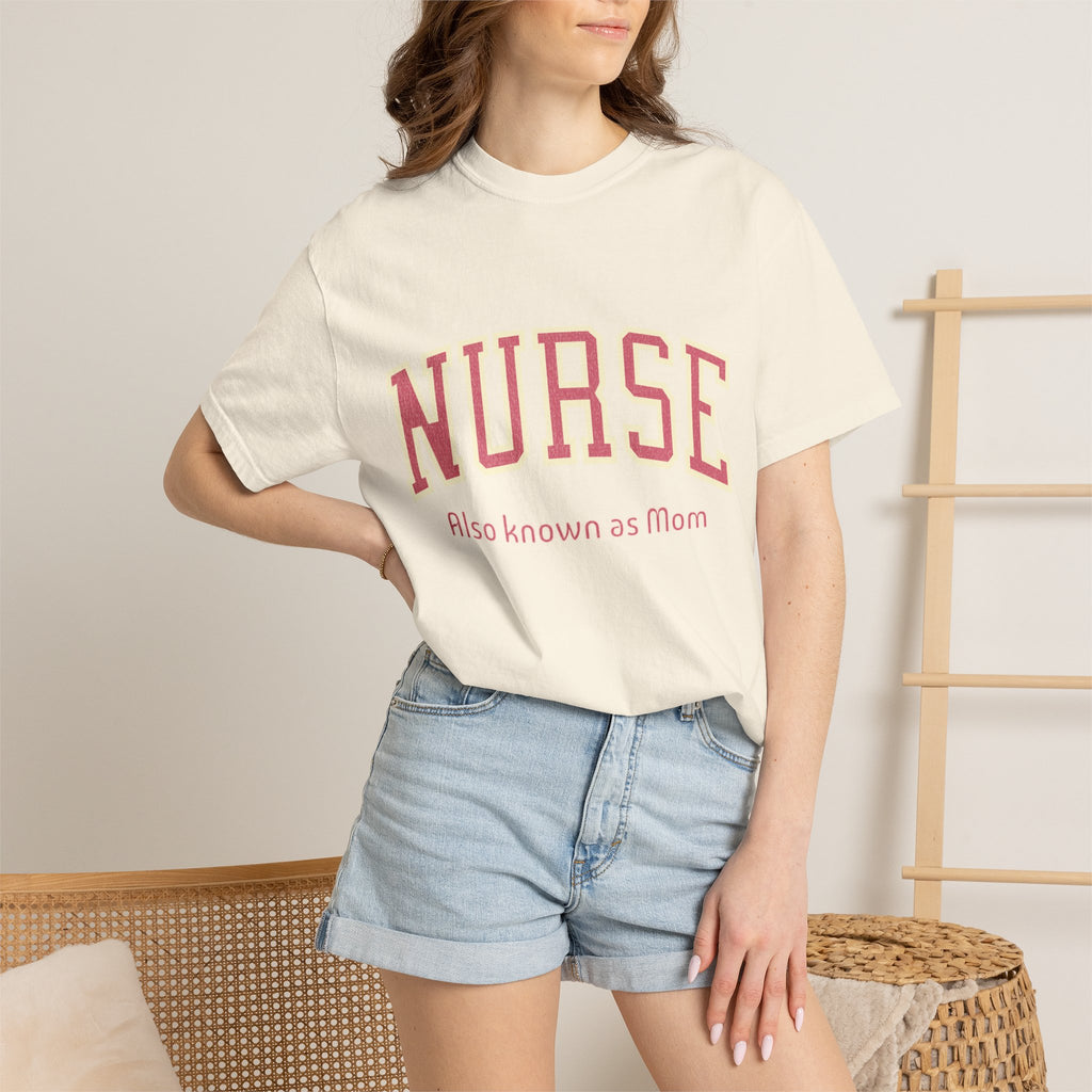Nurse (Also Known as Mom) Textured T-Shirt