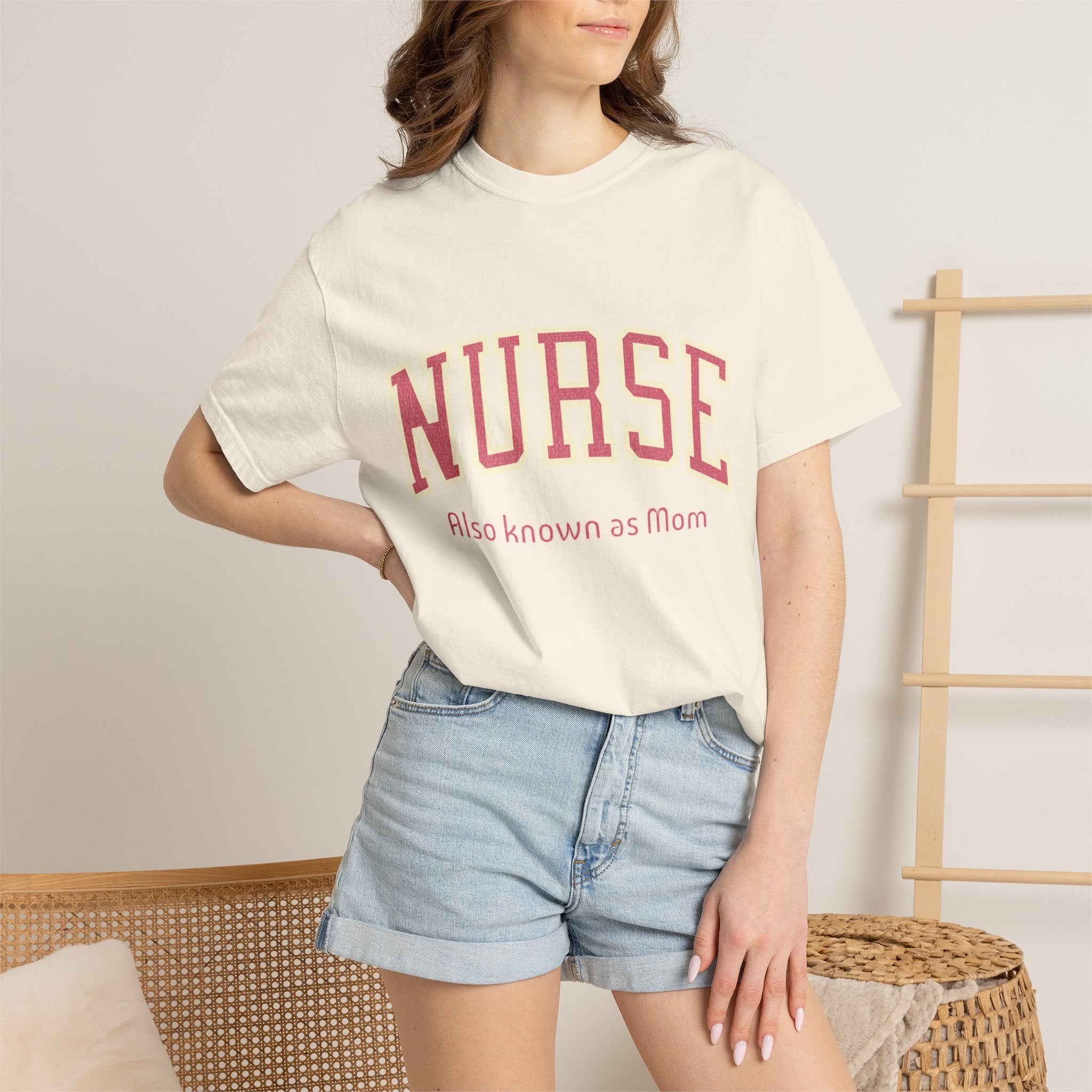 Nurse (Also Known as Mom) Textured T-Shirt