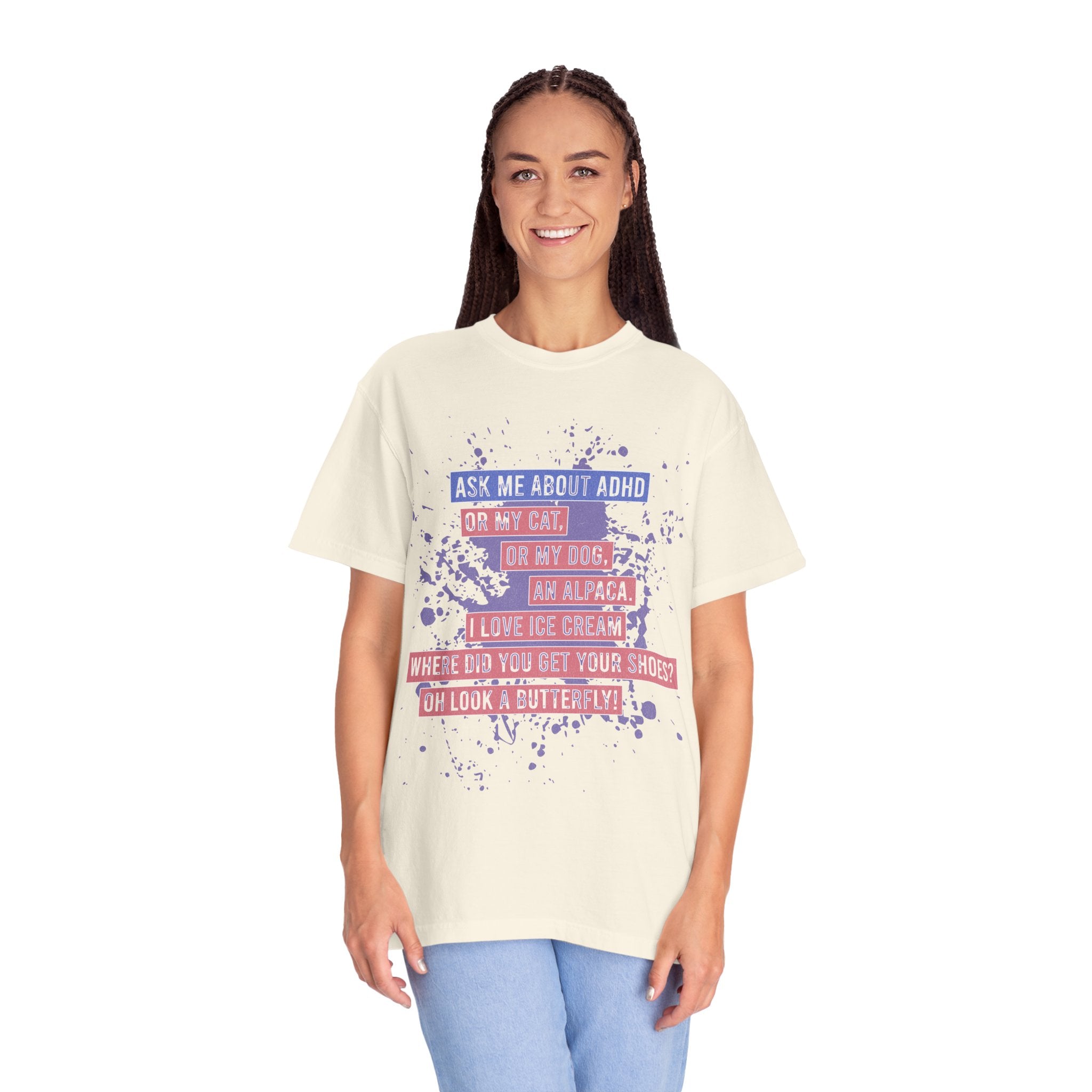ADHD Funny Quote T-Shirt — 'Ask Me About ADHD' Graphic Tee