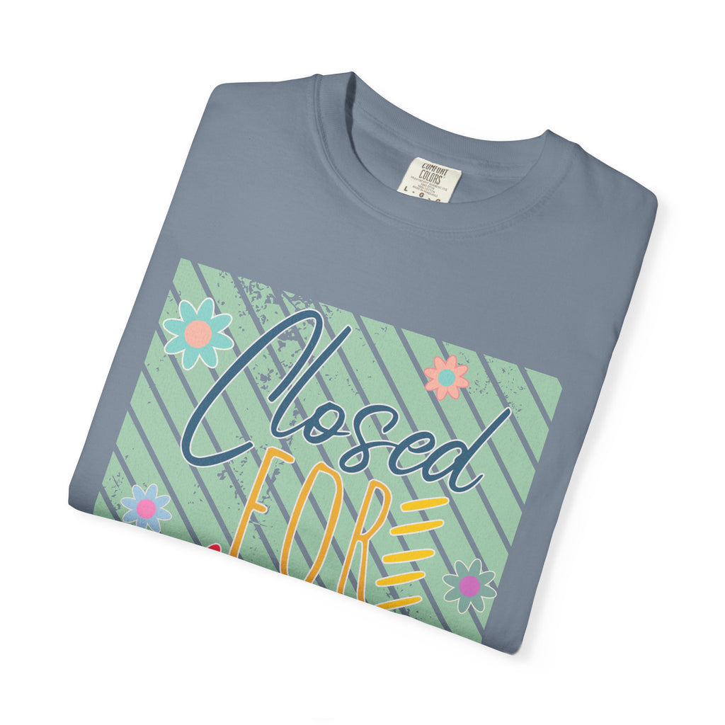 Closed For Social Media Detox Textured Tee