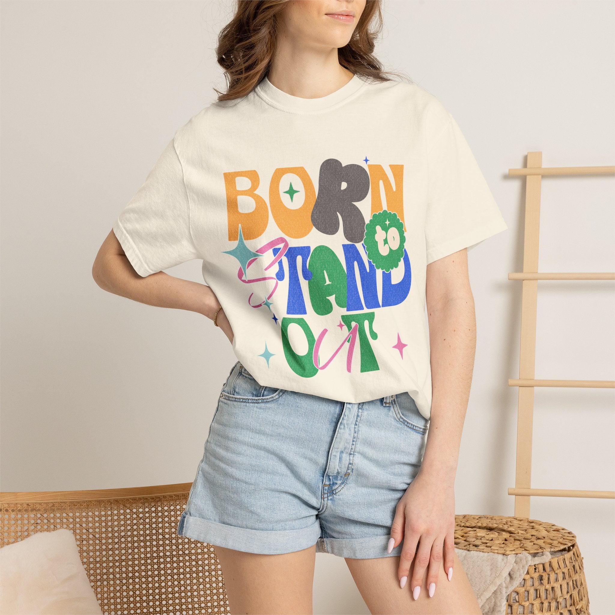 Born to Stand Out Textured T-Shirt
