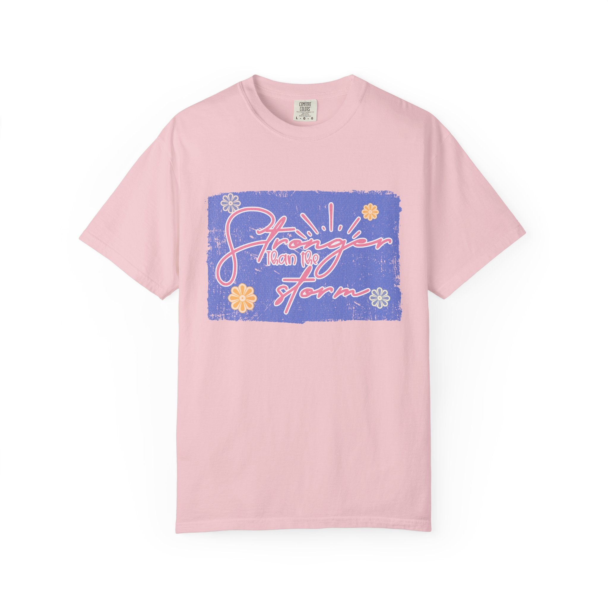 Stranger Than Fiction T-shirt | Textured Retro Script Floral Graphic