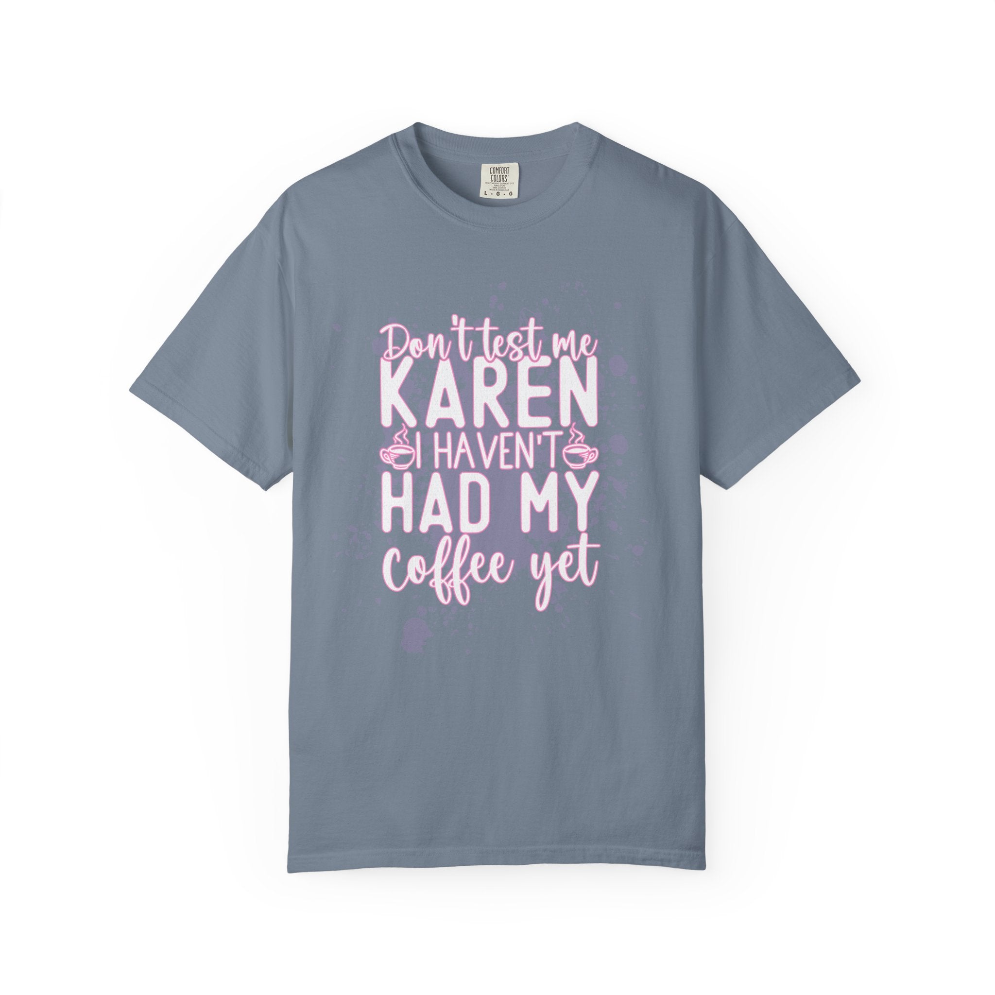 Textured Retro Karen Coffee Graphic Tee
