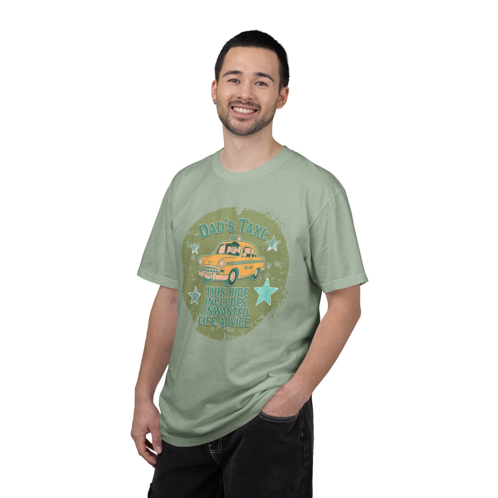 Textured Dad's Taxi Vintage Car T-Shirt