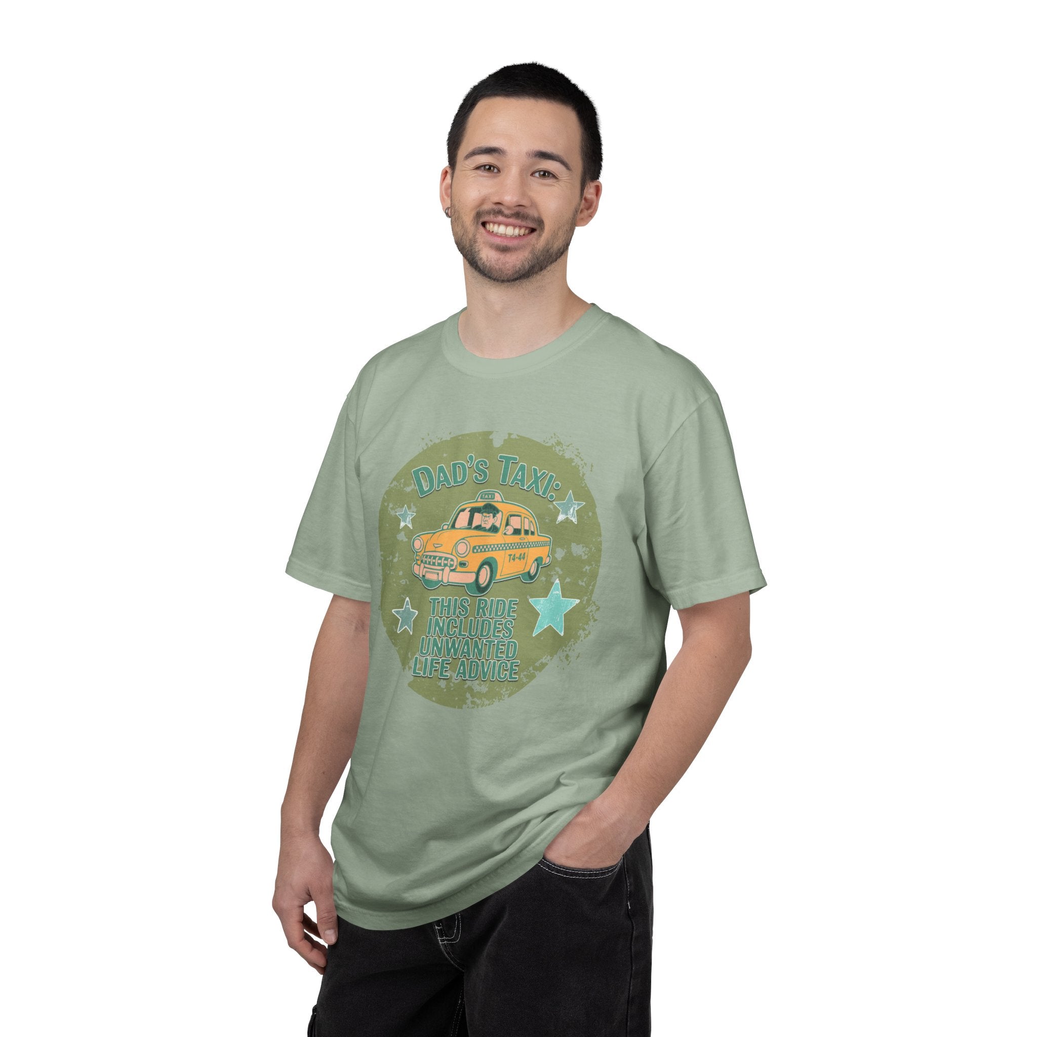 Textured Dad's Taxi Vintage Car T-Shirt