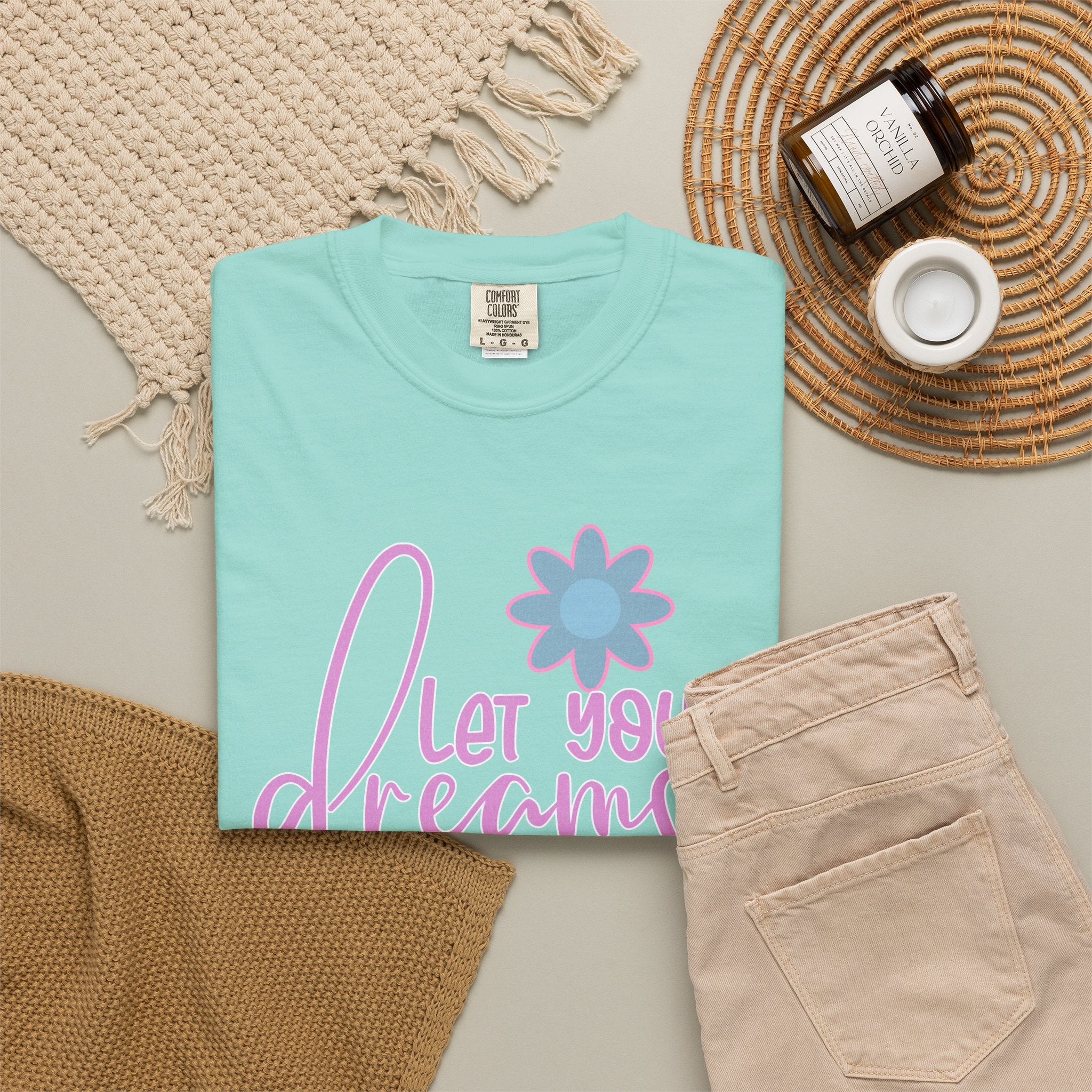 Textured Let Your Dreams Be Your Wings T-Shirt