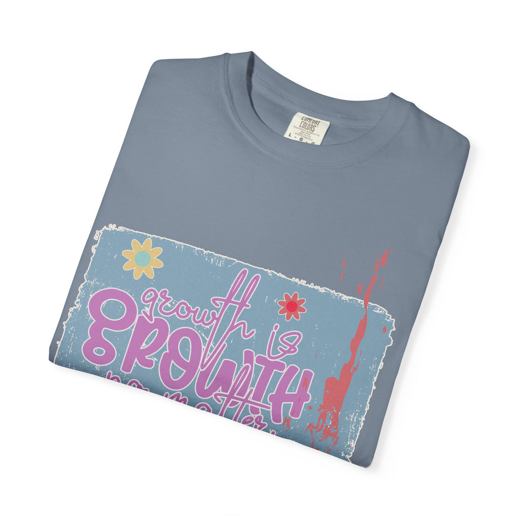 Growth Mindset T-Shirt — "Growth" Floral Graphic Tee