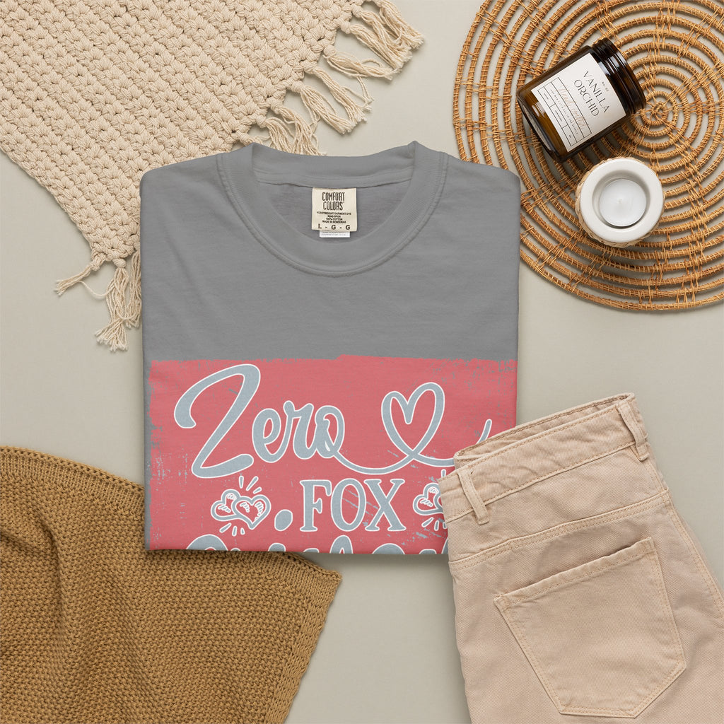 Textured Zero Fox Given T‑Shirt — Funny Retro Rose Graphic Tee
