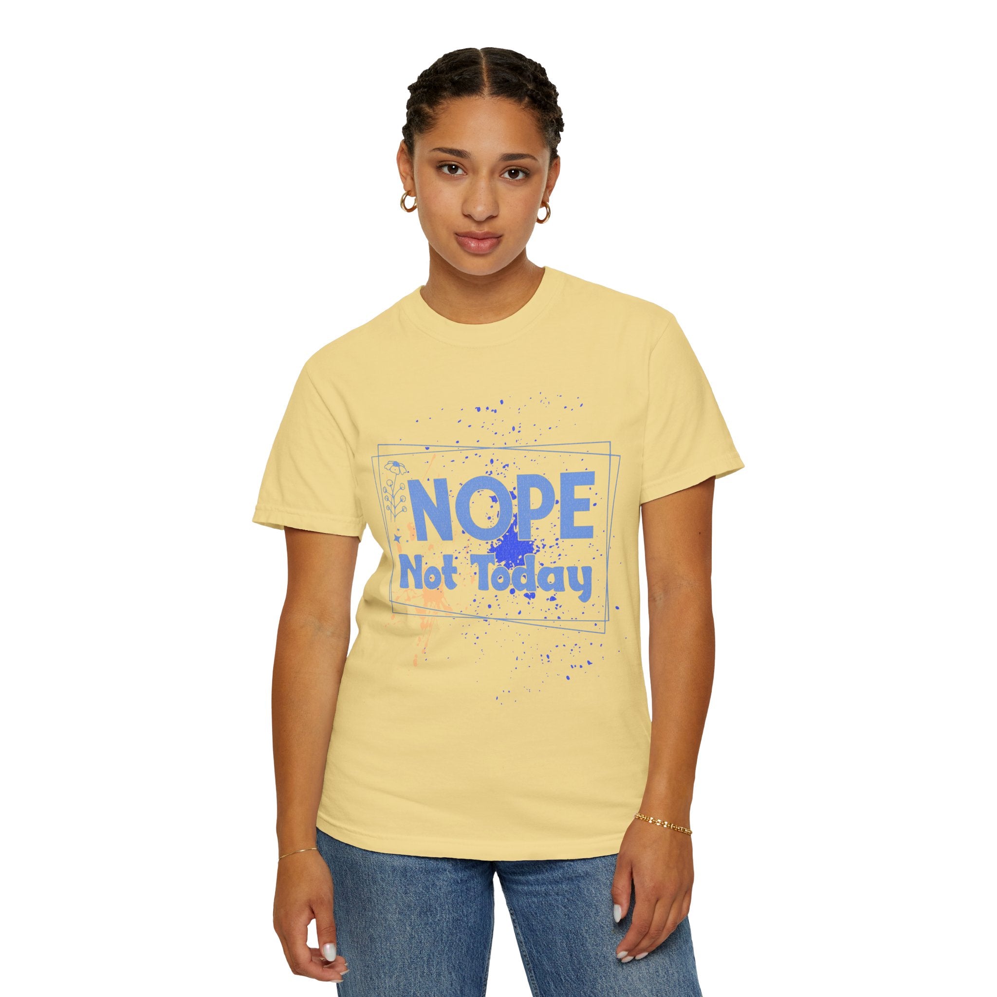 Textured Retro Nope Not Today Tee