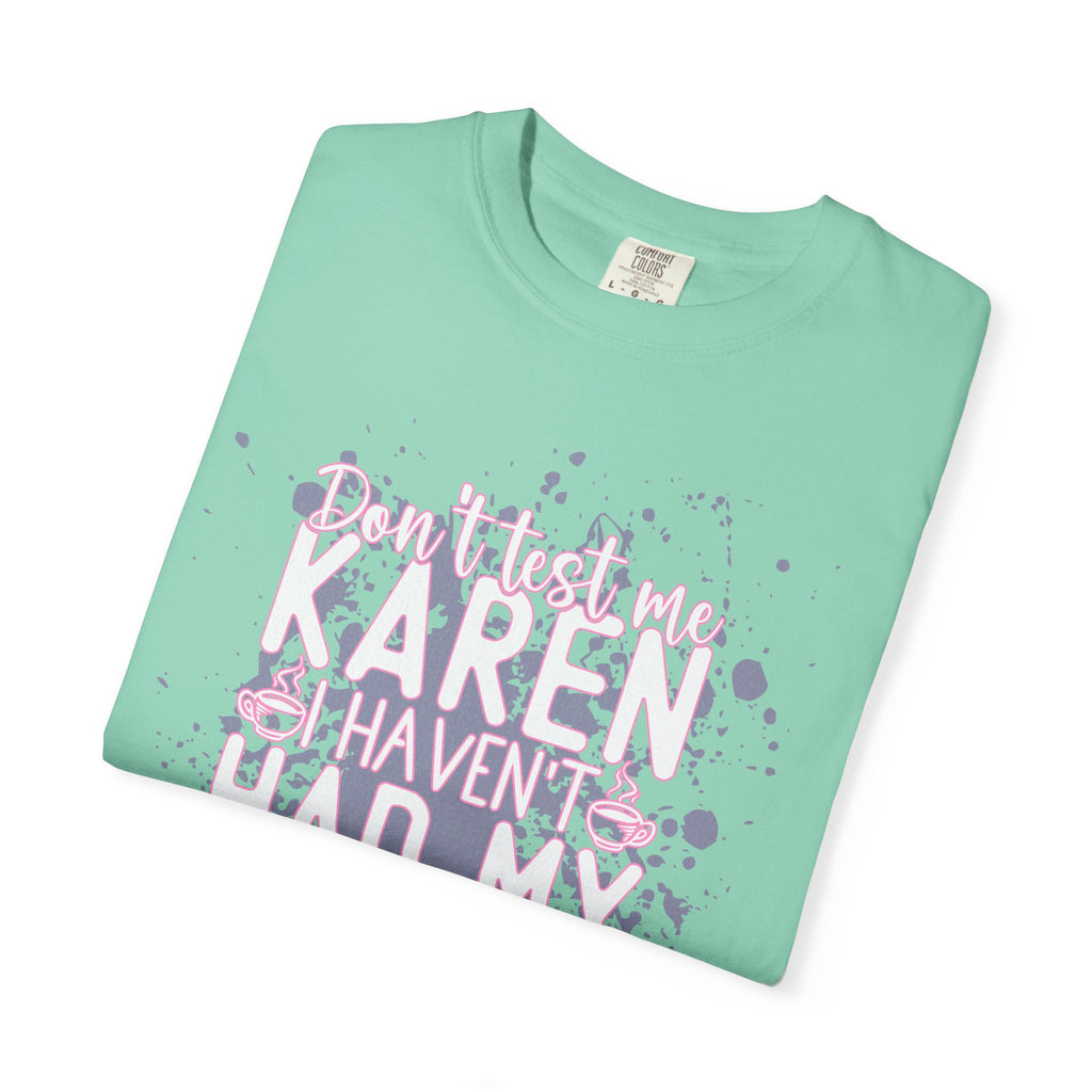 Textured Retro Karen Coffee Graphic Tee