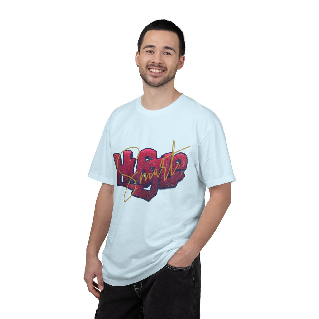 Textured Retro Hustle Smart Graphic Shirt