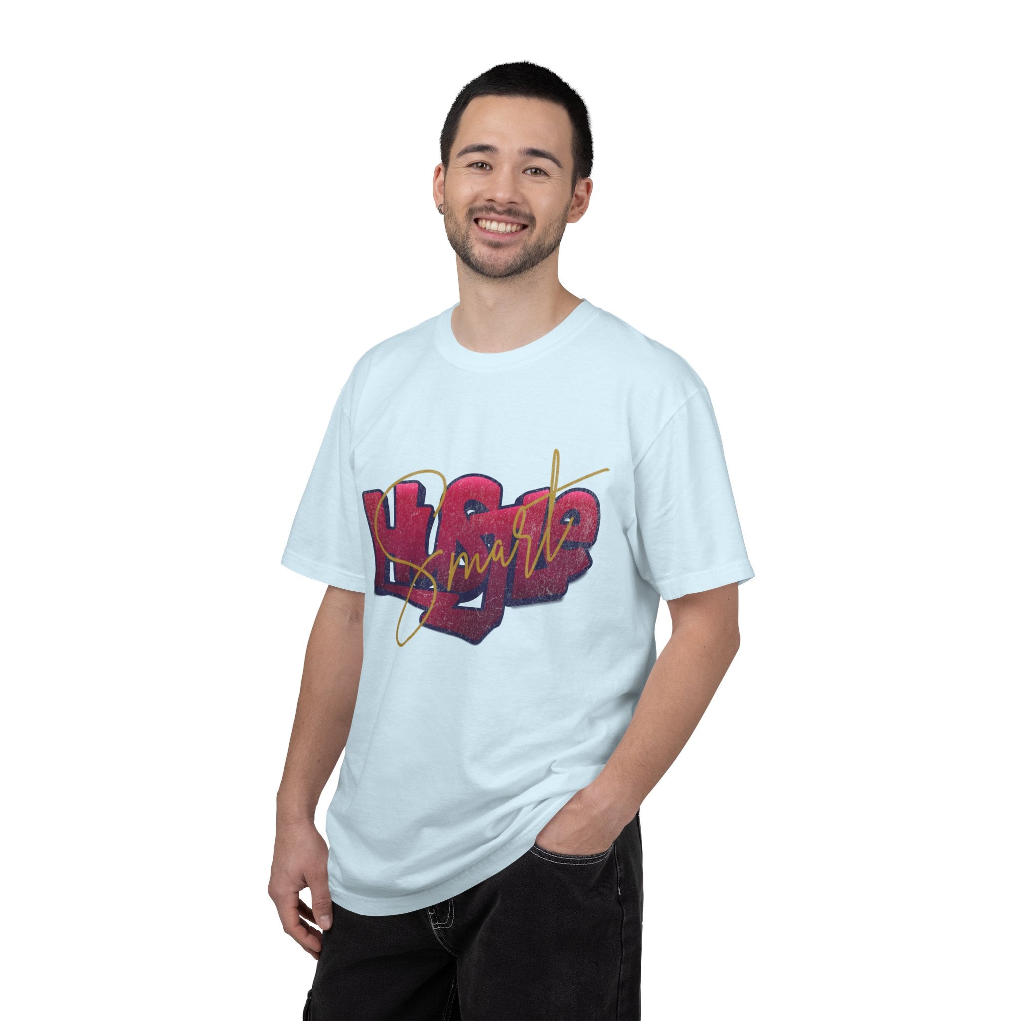 Textured Retro Hustle Smart Graphic Shirt